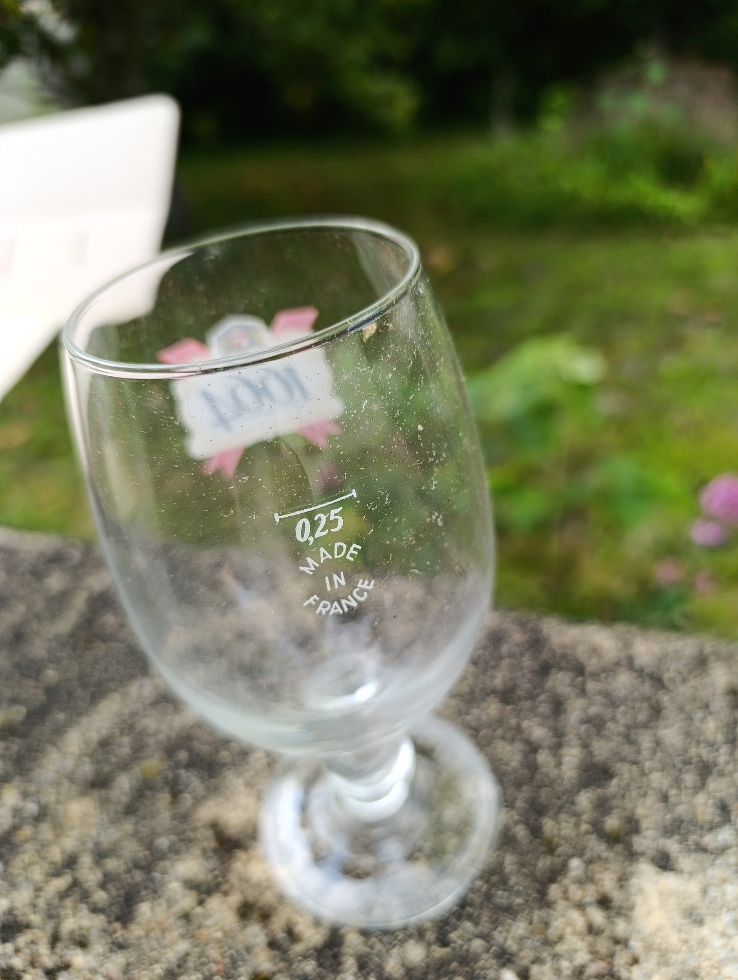 Lot de 6 verres à bière 1664 sur pied – 25 cl – vintage bistrot
