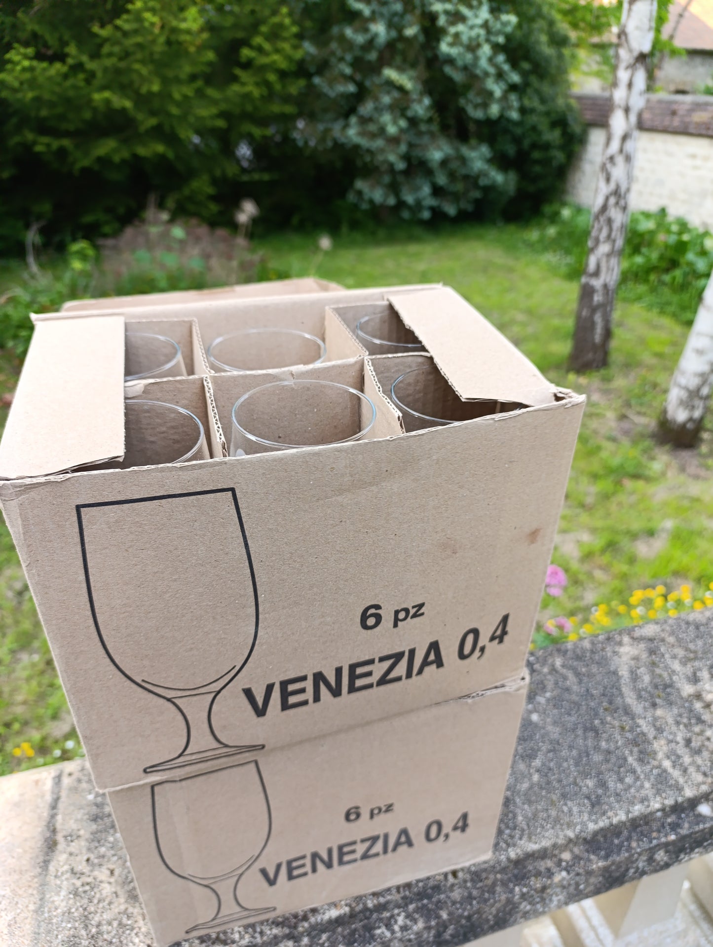 Verres à bière Alfa Beer Venezia 40 cl – lot de 12 avec cartons d’origine