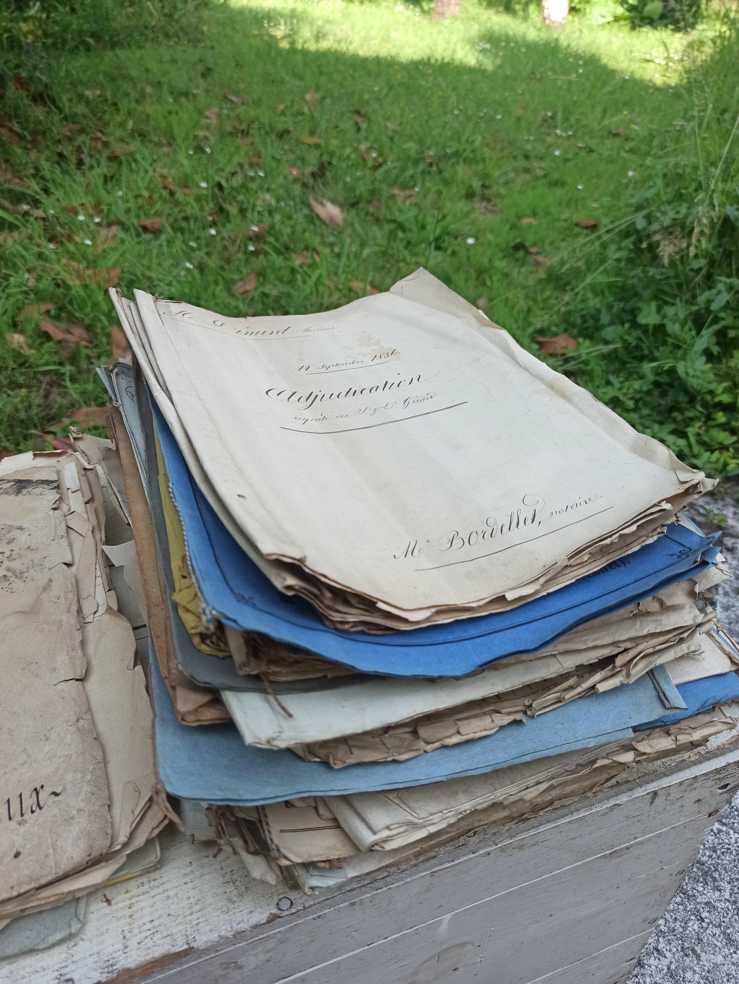 Lot de 40 documents notariaux anciens – XIXe et début XXe – Adjudications, baux, actes, etc.