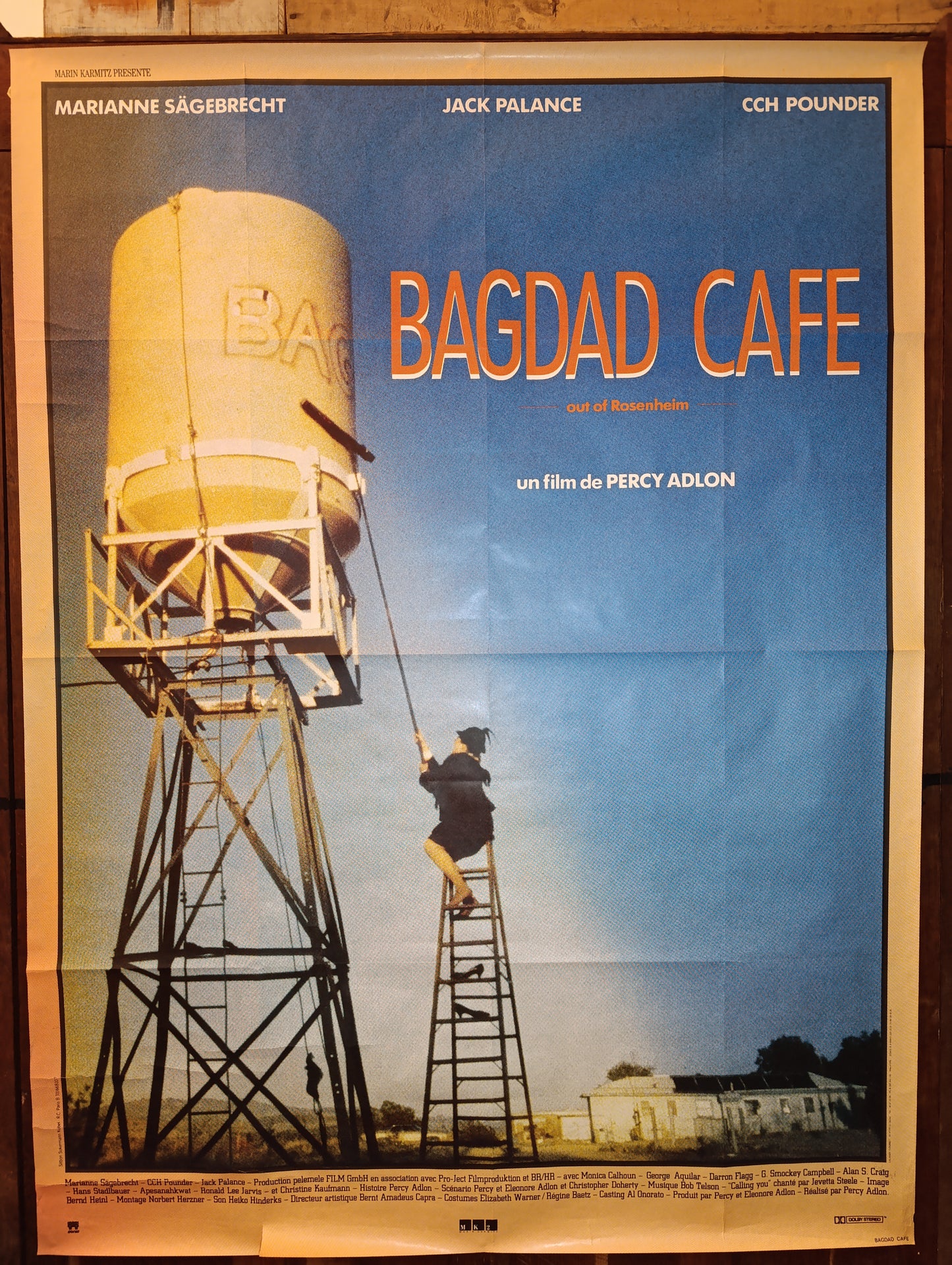 Affiche cinéma originale – Bagdad Café (1987) – Grand format 156×116 cm – Percy Adlon – Non déchirée