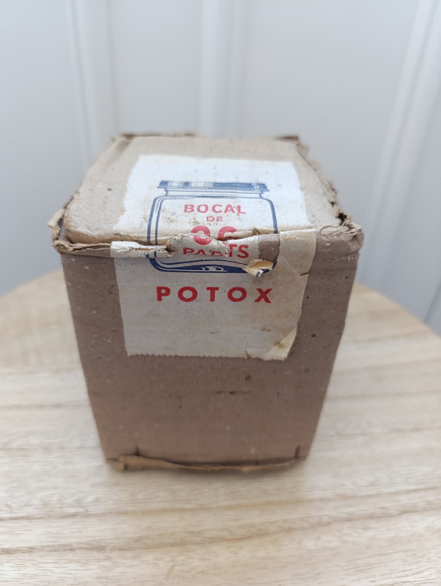 Bocal ancien "Super Bouillon Gras POTOX" – Publicité vintage – La Courneuve