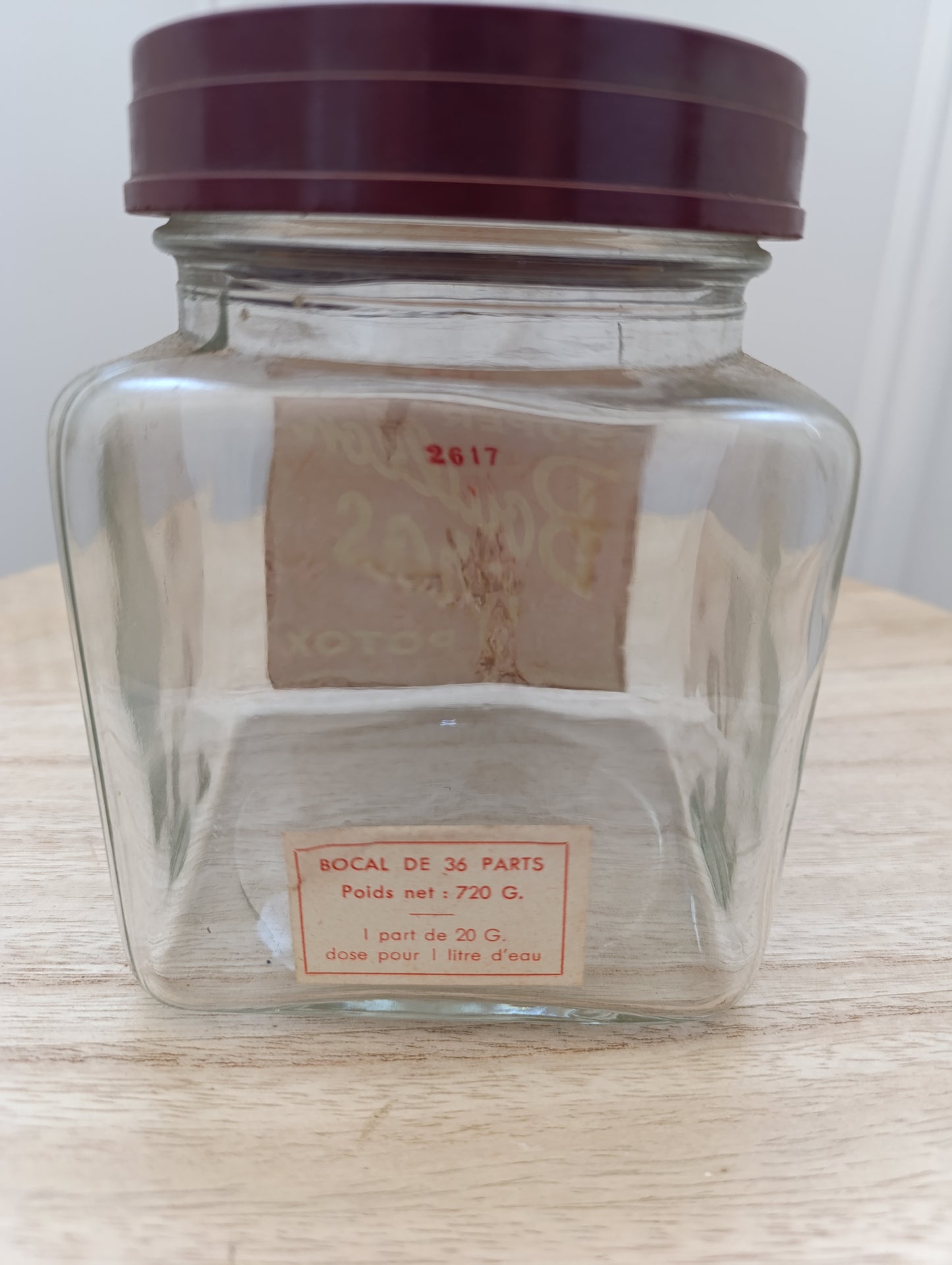 Bocal ancien "Super Bouillon Gras POTOX" – Publicité vintage – La Courneuve