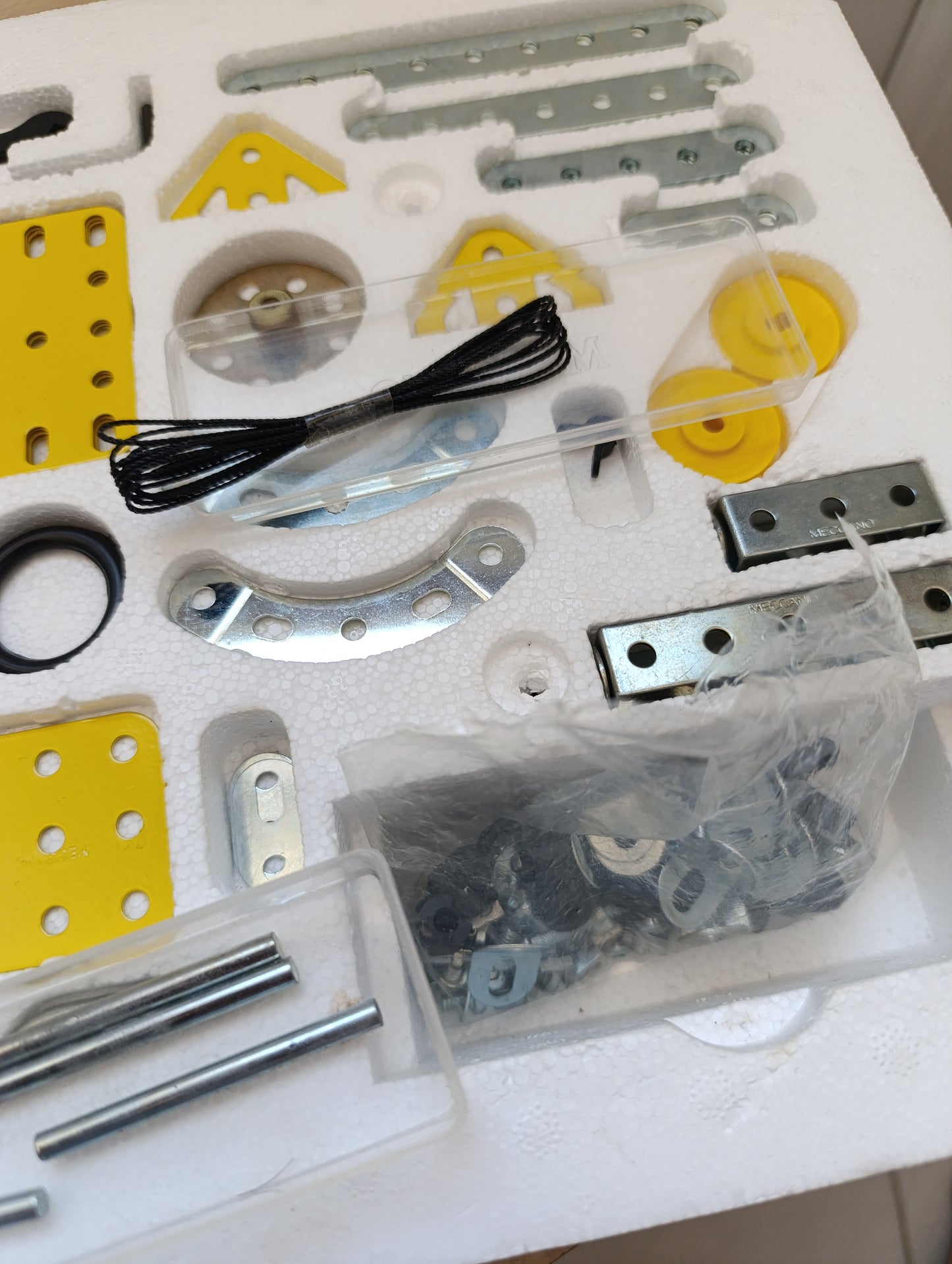 Meccano vintage métal – Modèle 1 – 15 constructions – Boîte rétro