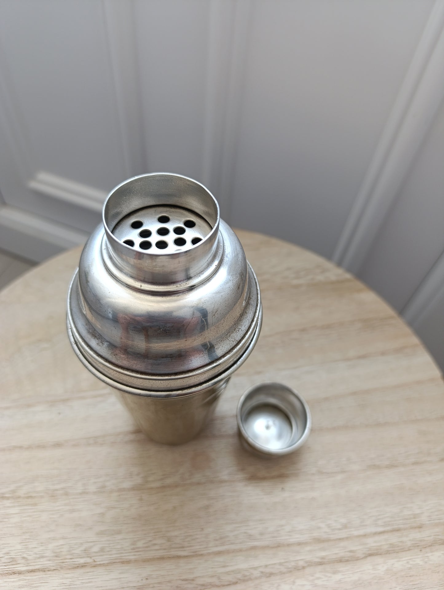 Shaker Vintage Années 50 en Métal Argenté – Made in England (E.P.N.S.)