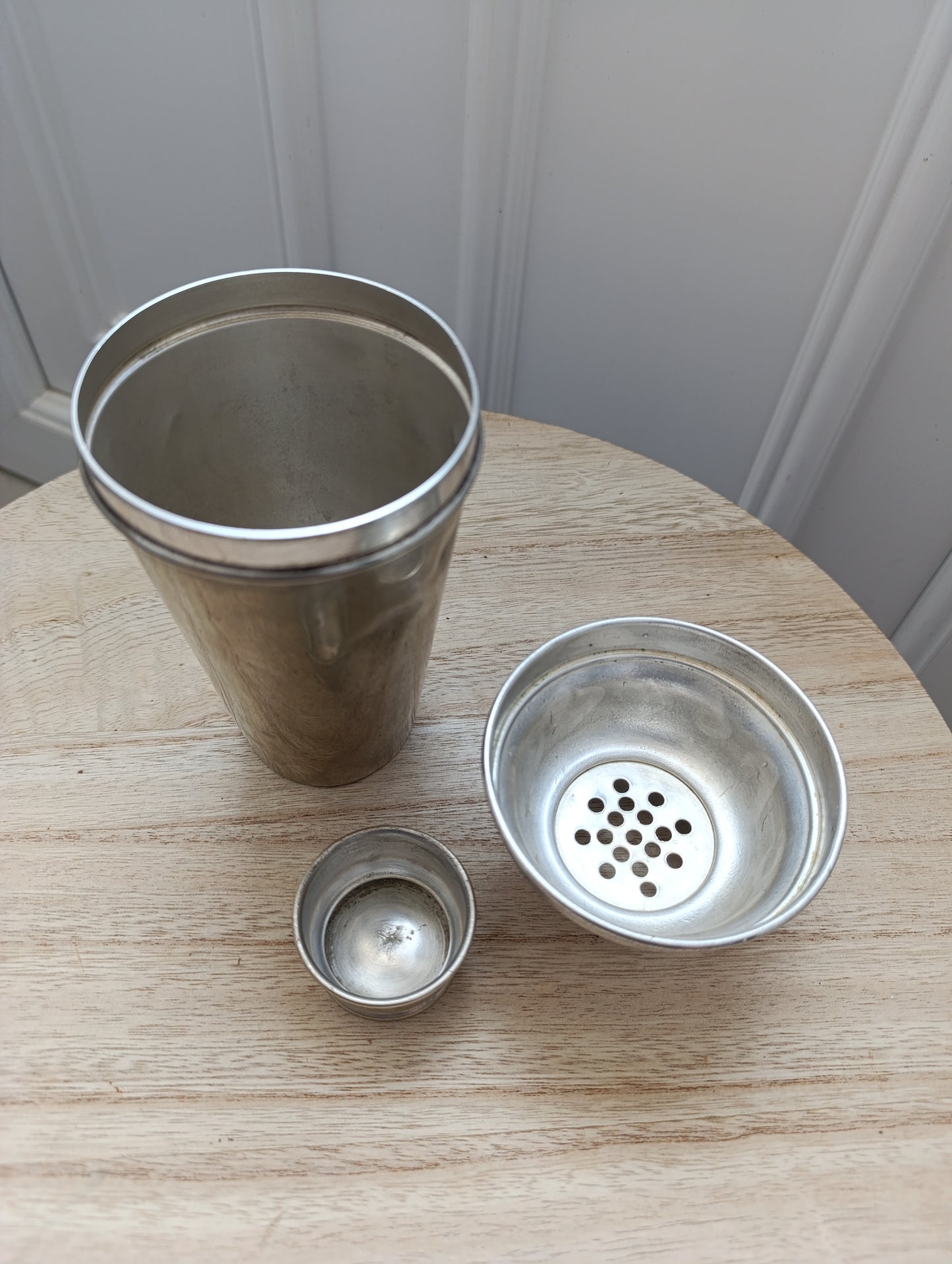 Shaker Vintage Années 50 en Métal Argenté – Made in England (E.P.N.S.)