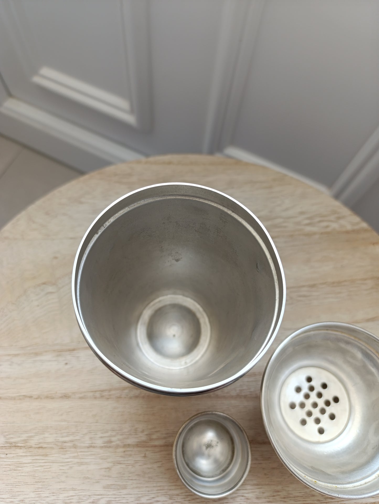 Shaker Vintage Années 50 en Métal Argenté – Made in England (E.P.N.S.)