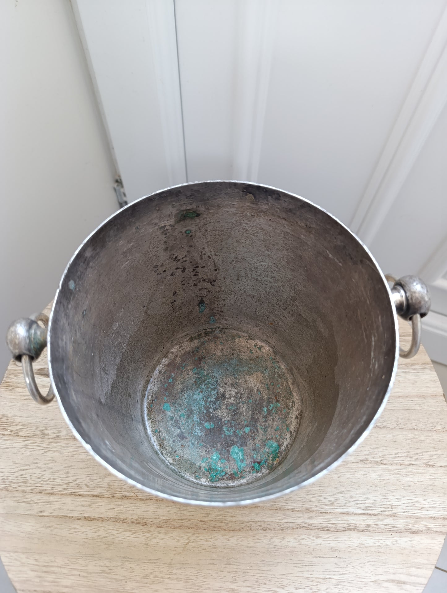 🪙 Seau à champagne Boulenger ancien – 1.2 kg – Métal argenté