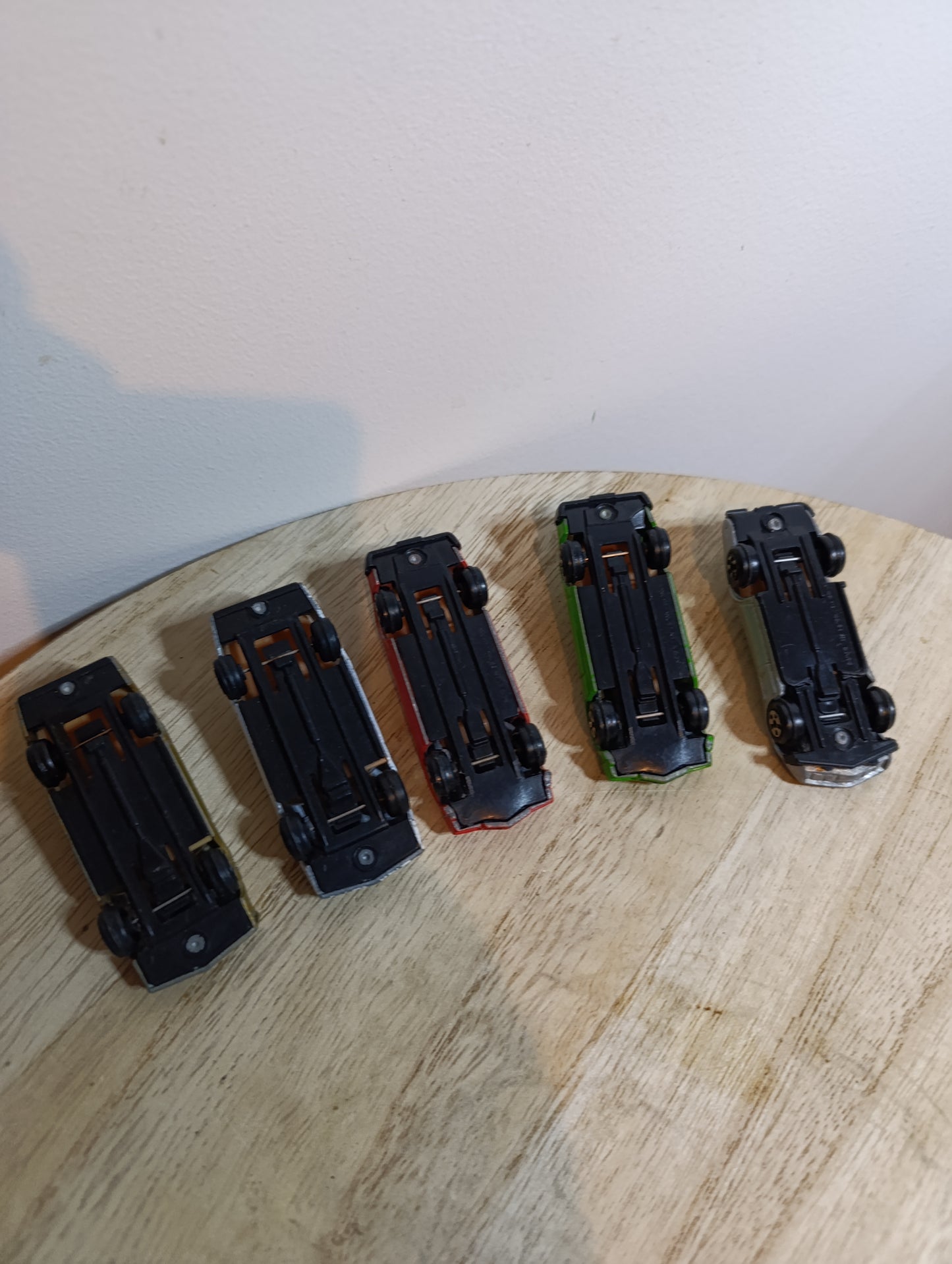 Lot de 5 voitures miniatures Turbo vintage - Made in Hong Kong - Métal - Années 80/90