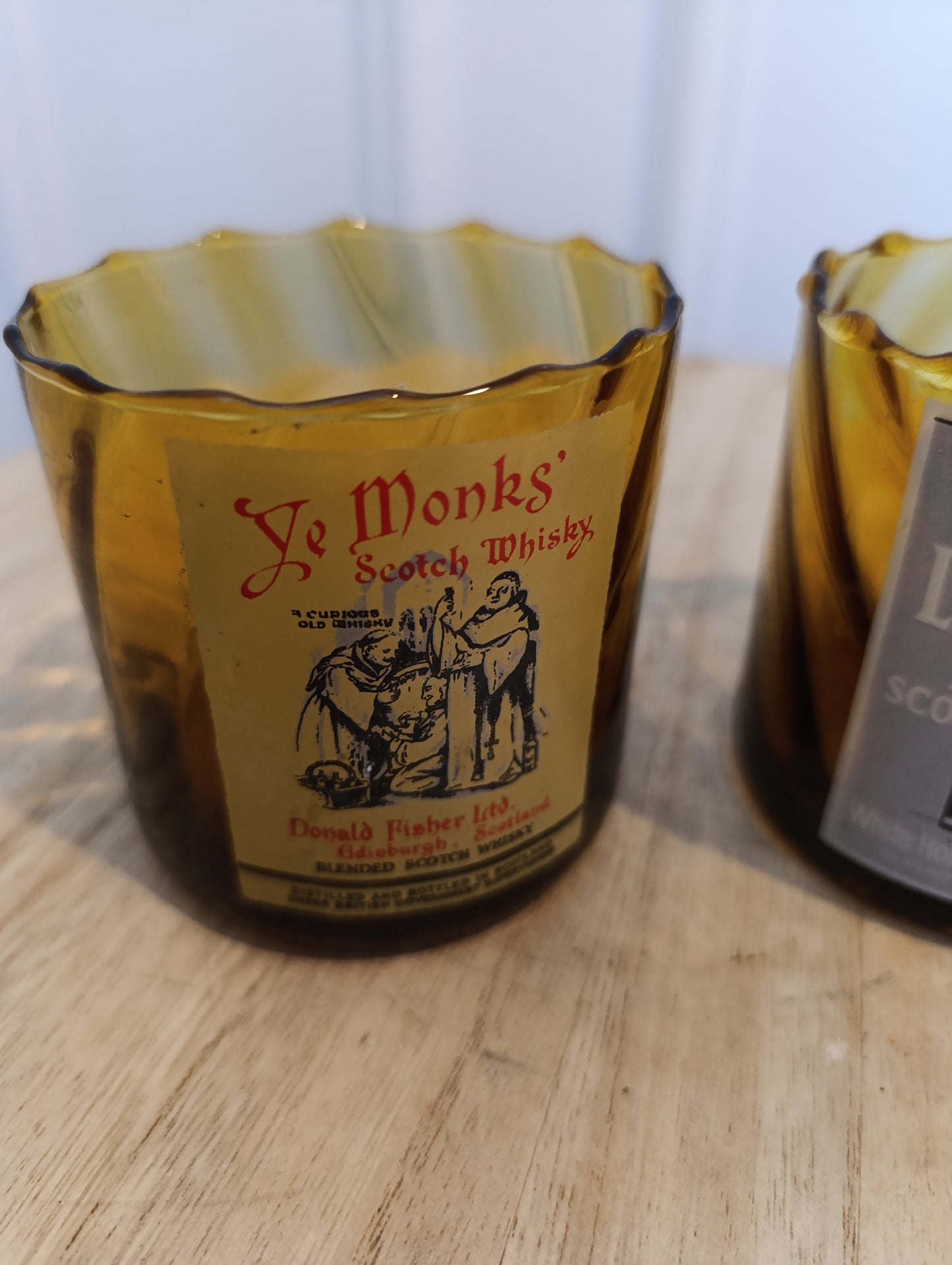 Lot de 2 verres recyclés - Scotch Whisky Ye Monks & Logan's