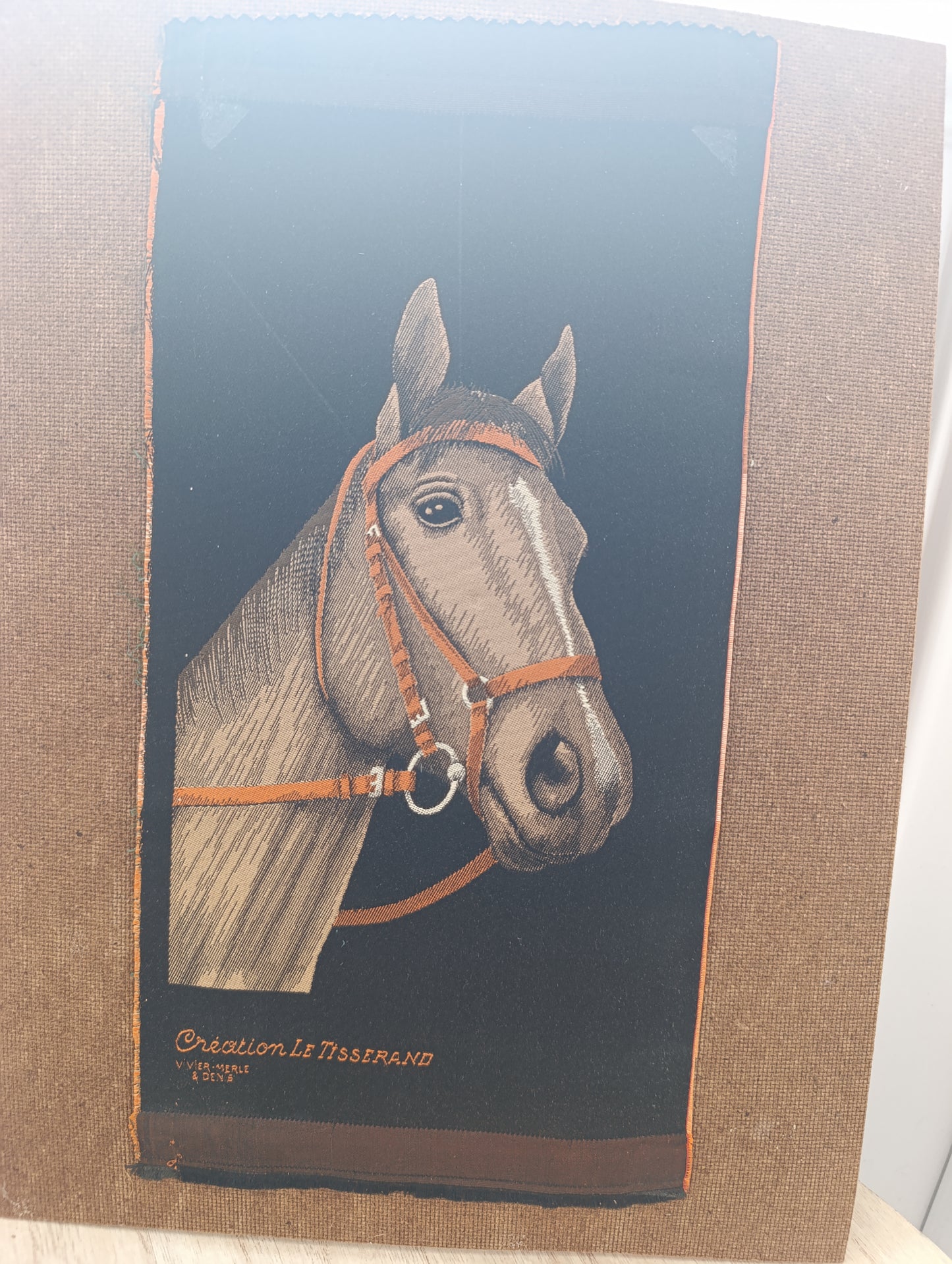 Tissage ancien Le Tisserand – Portrait de cheval