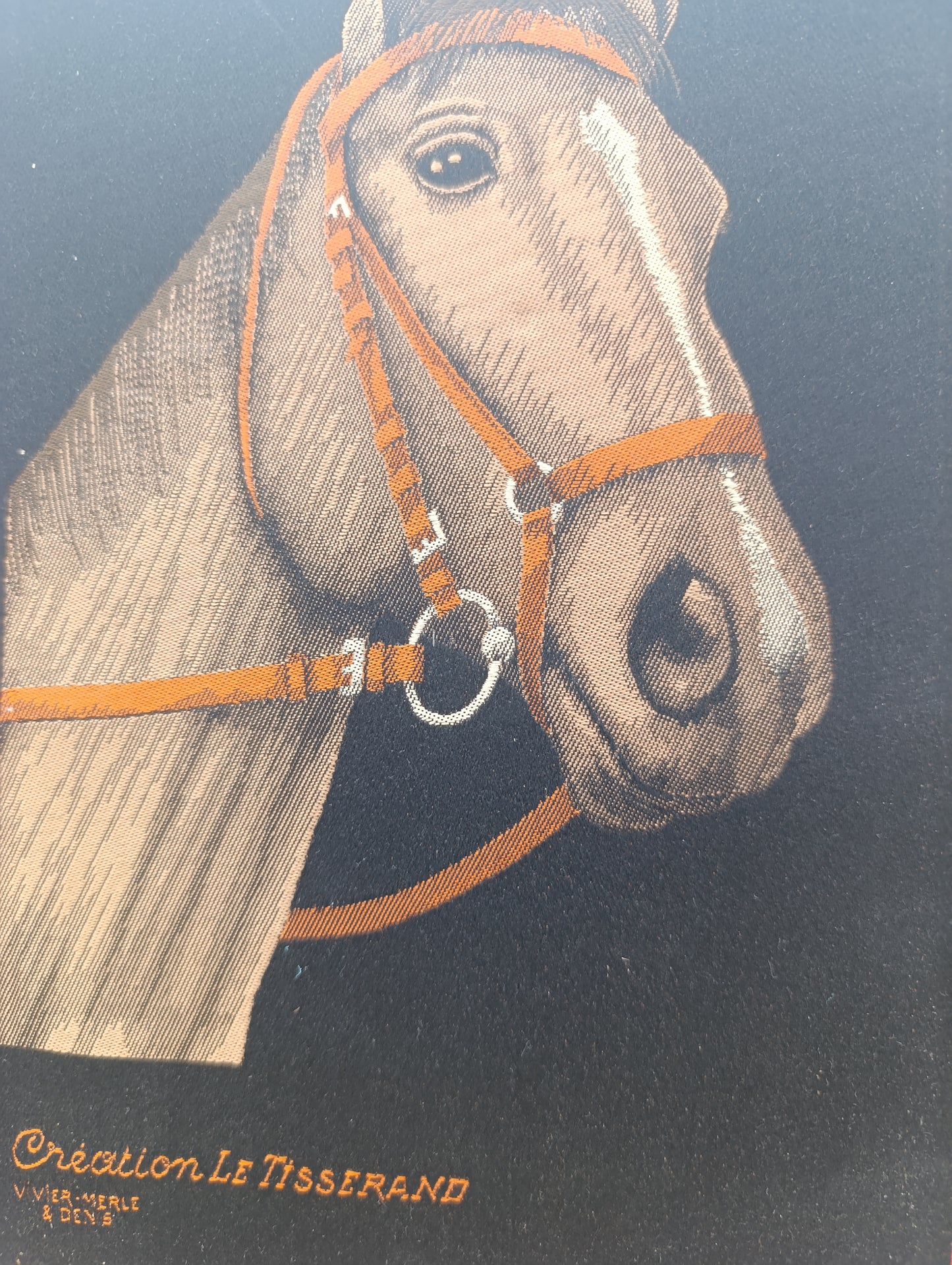 Tissage ancien Le Tisserand – Portrait de cheval