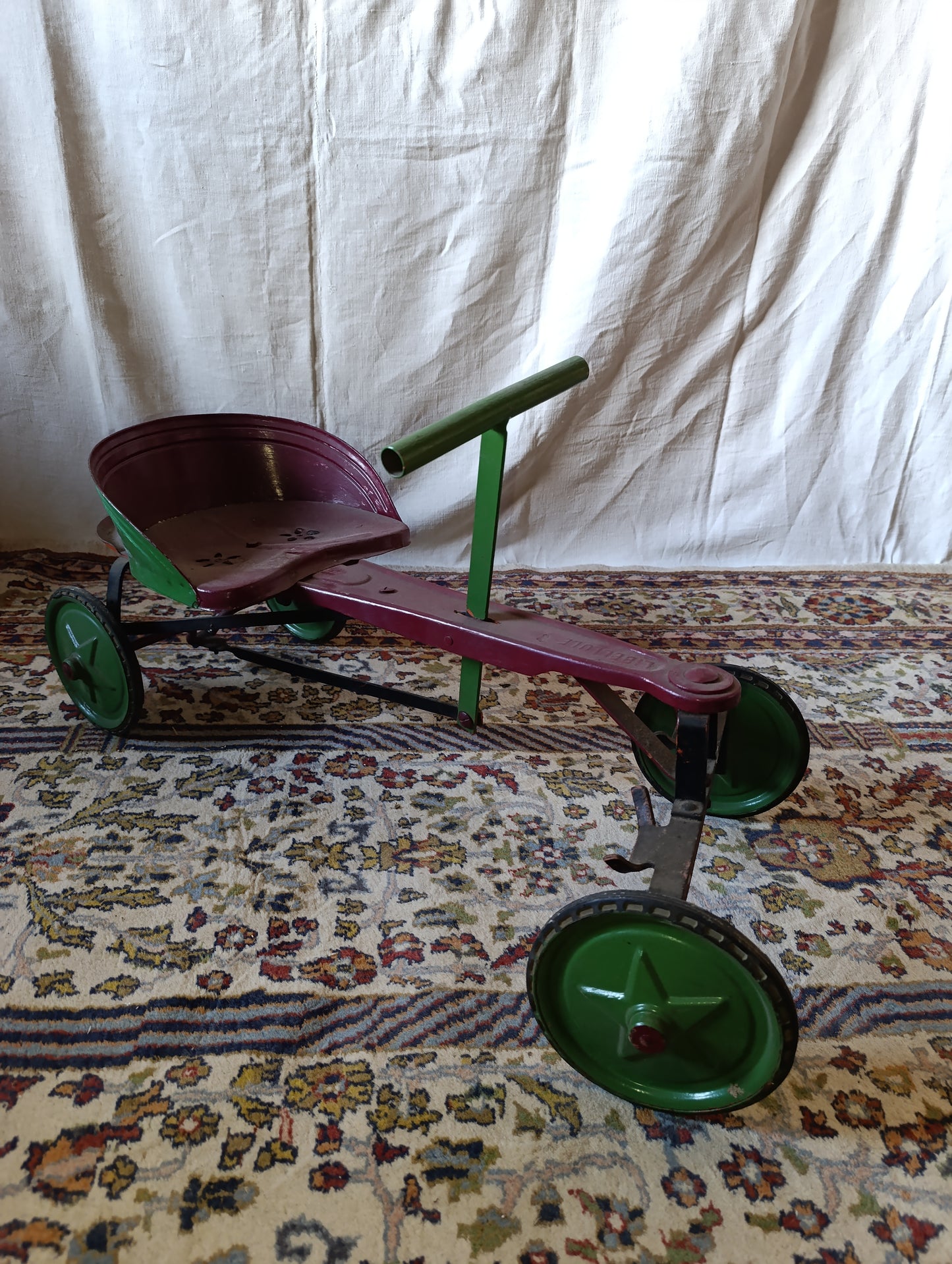 Tricycle ancien “Libellule” – jouet vintage en métal