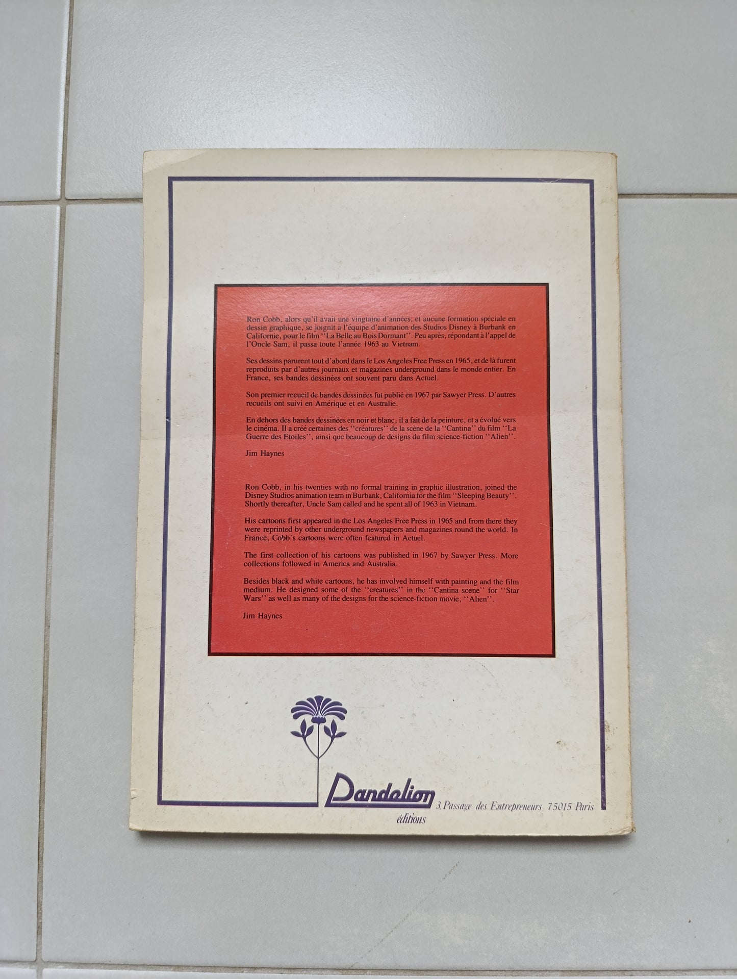 Ron Cobb — Le Livre de Cobb — Éditions du Square