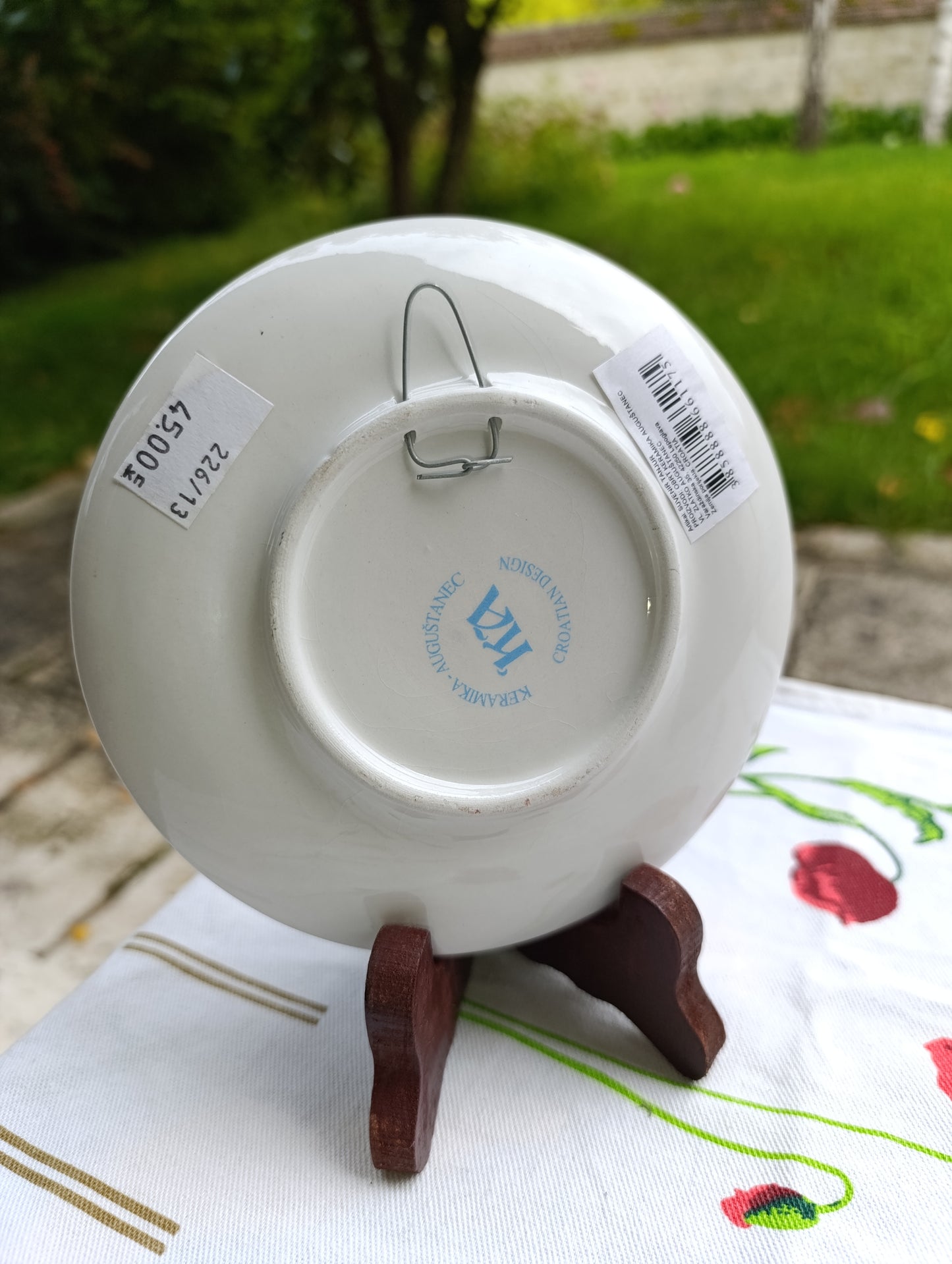 Assiette souvenir Croatie – Relief 3D carte et monuments