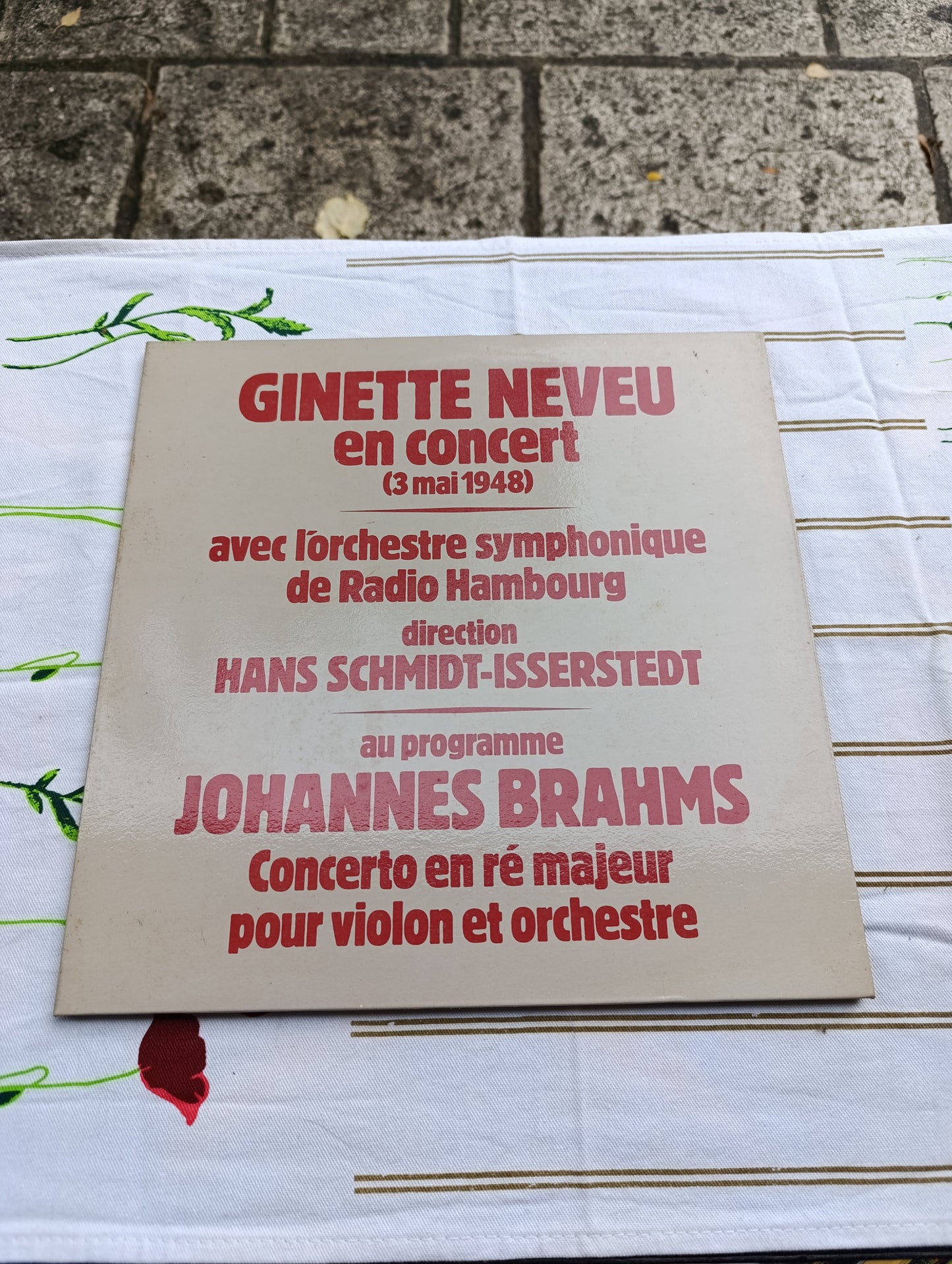 Ginette Neveu en concert – 3 mai 1948 – Brahms Concerto pour violon en ré majeur