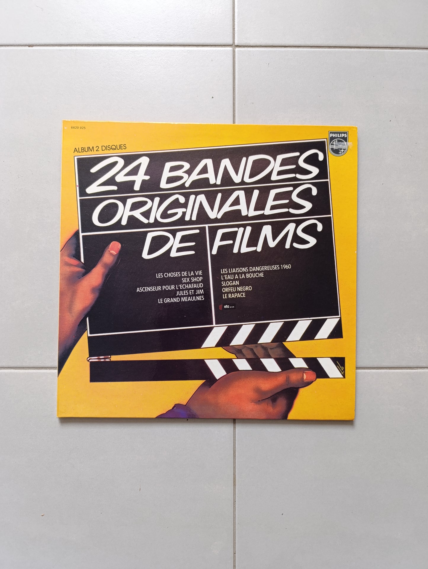 Vinyle 33 tours – 24 Bandes Originales de Films – Album 2 disques – Philips