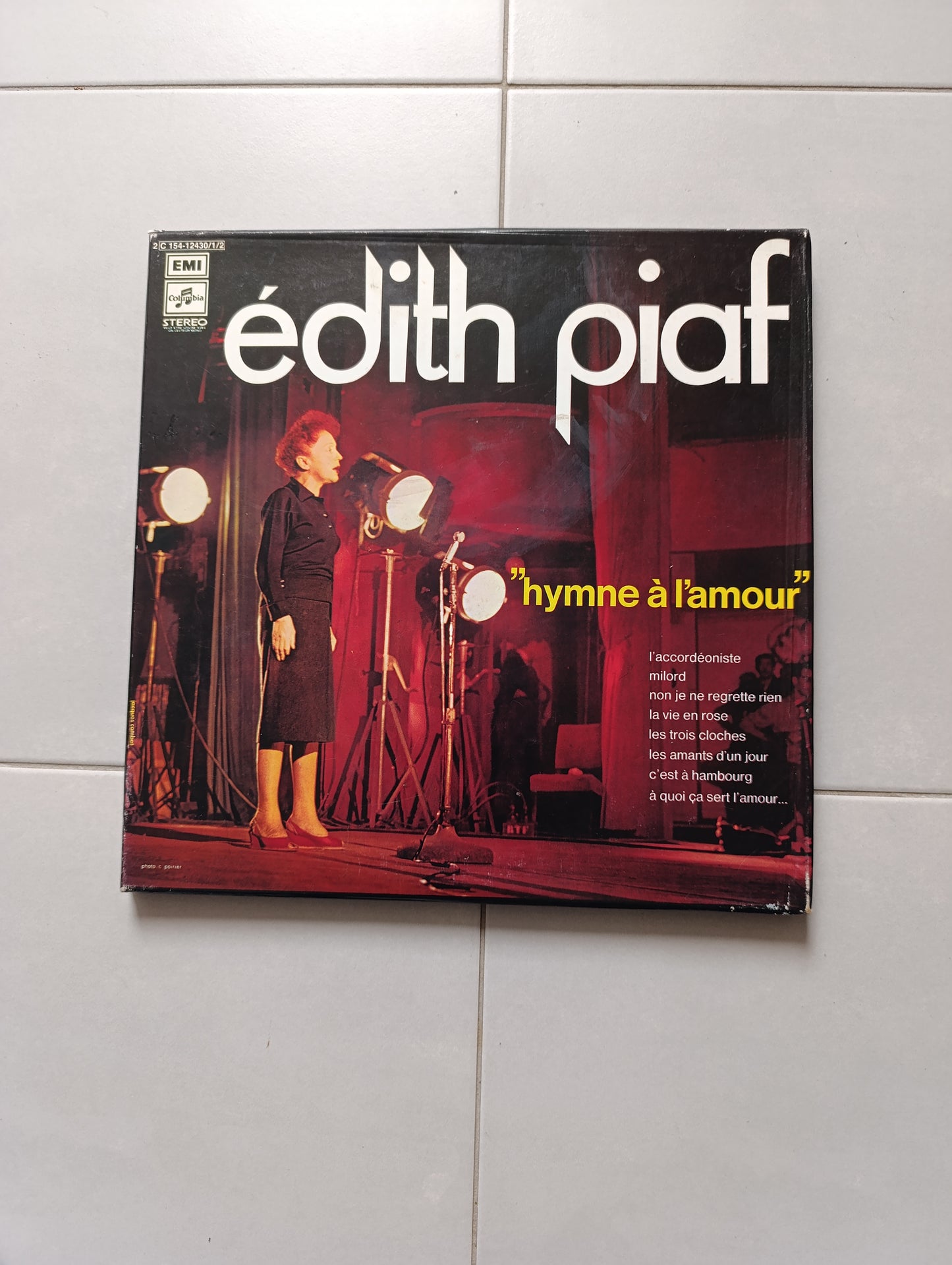 Vinyle 33 tours – Édith Piaf – Hymne à l’amour – EMI Columbia