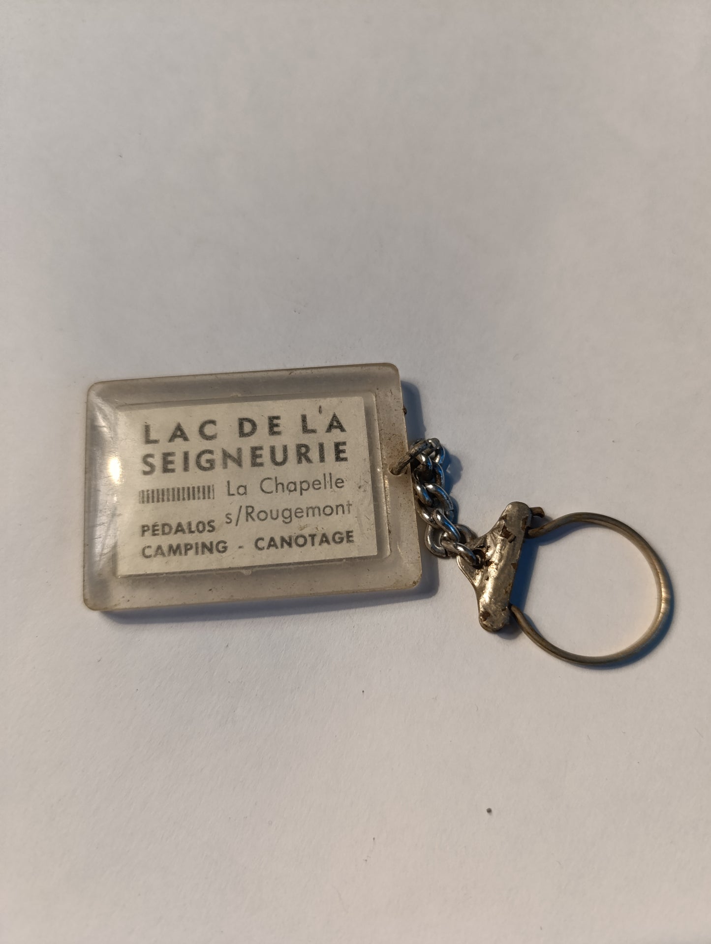 Porte-clés touristique vintage Lac de la Seigneurie – La Chapelle / Rougemont