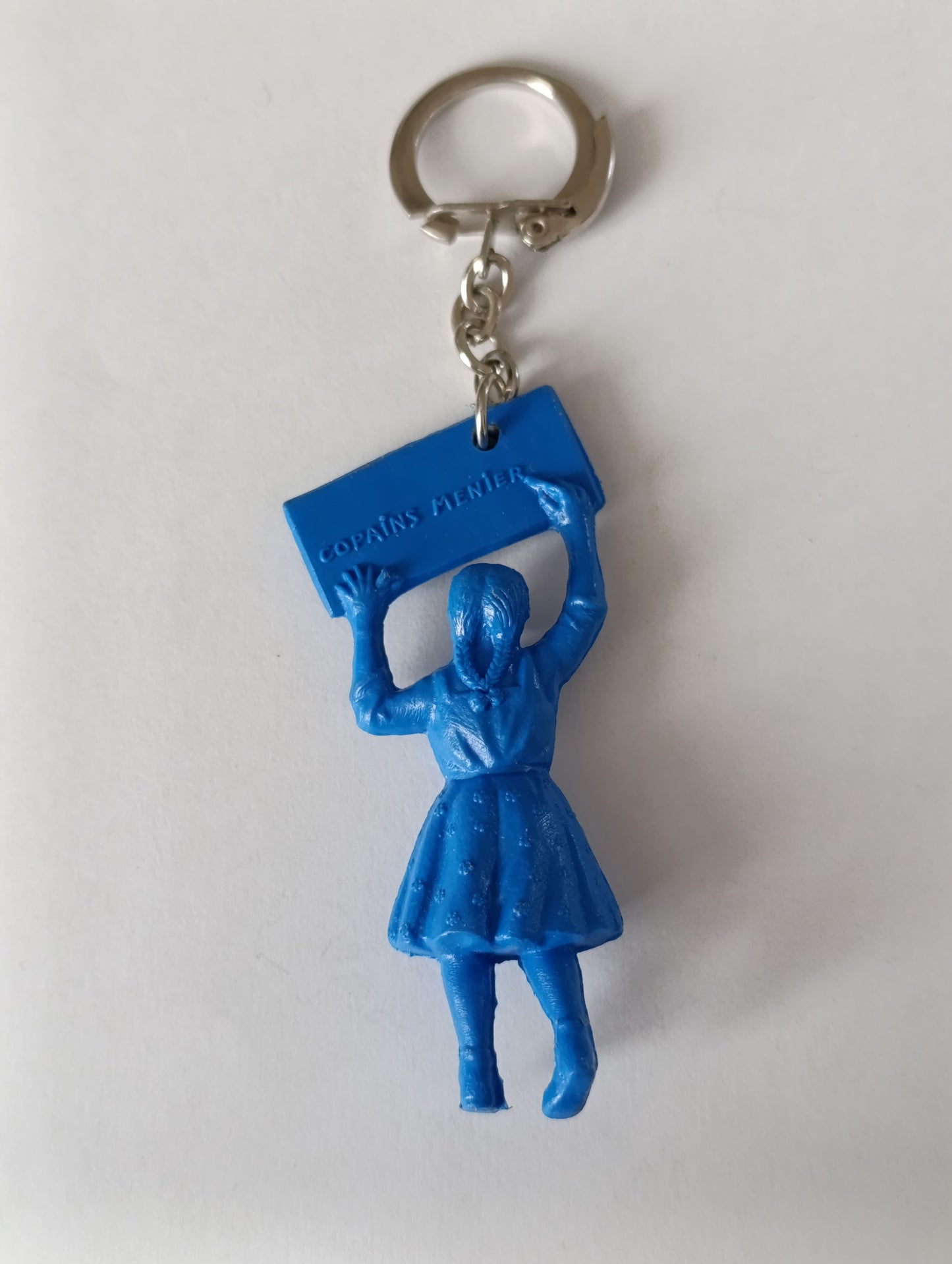 Porte-clés Publicitaire Chocolat Menier Vintage Petite Fille Bleue