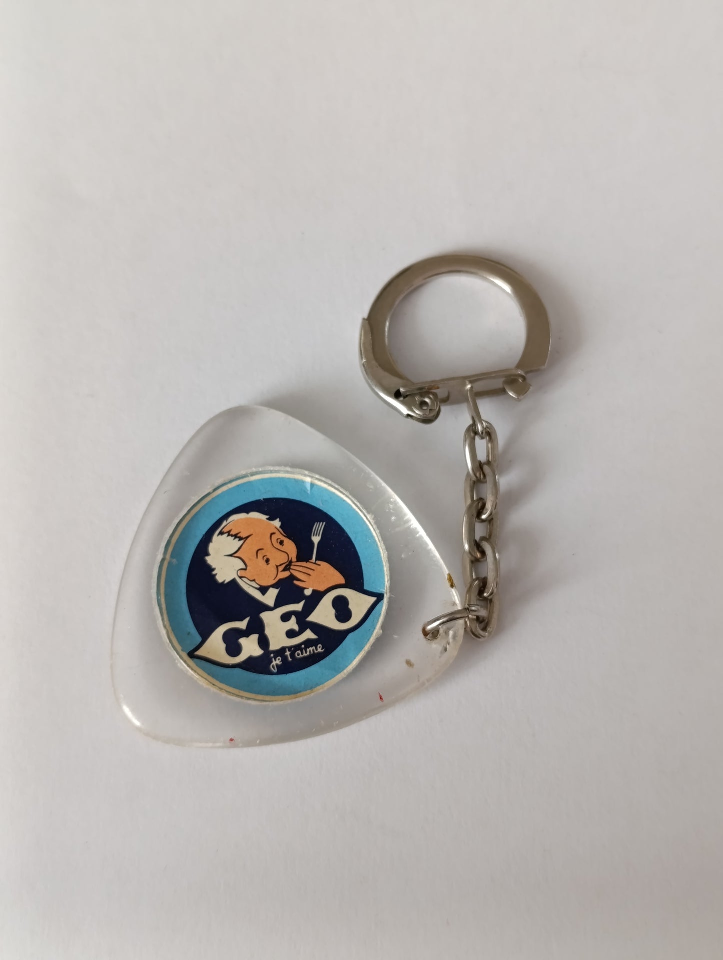 Porte-clés Publicitaire Géo Je T’aime Fromage Fondu Vintage