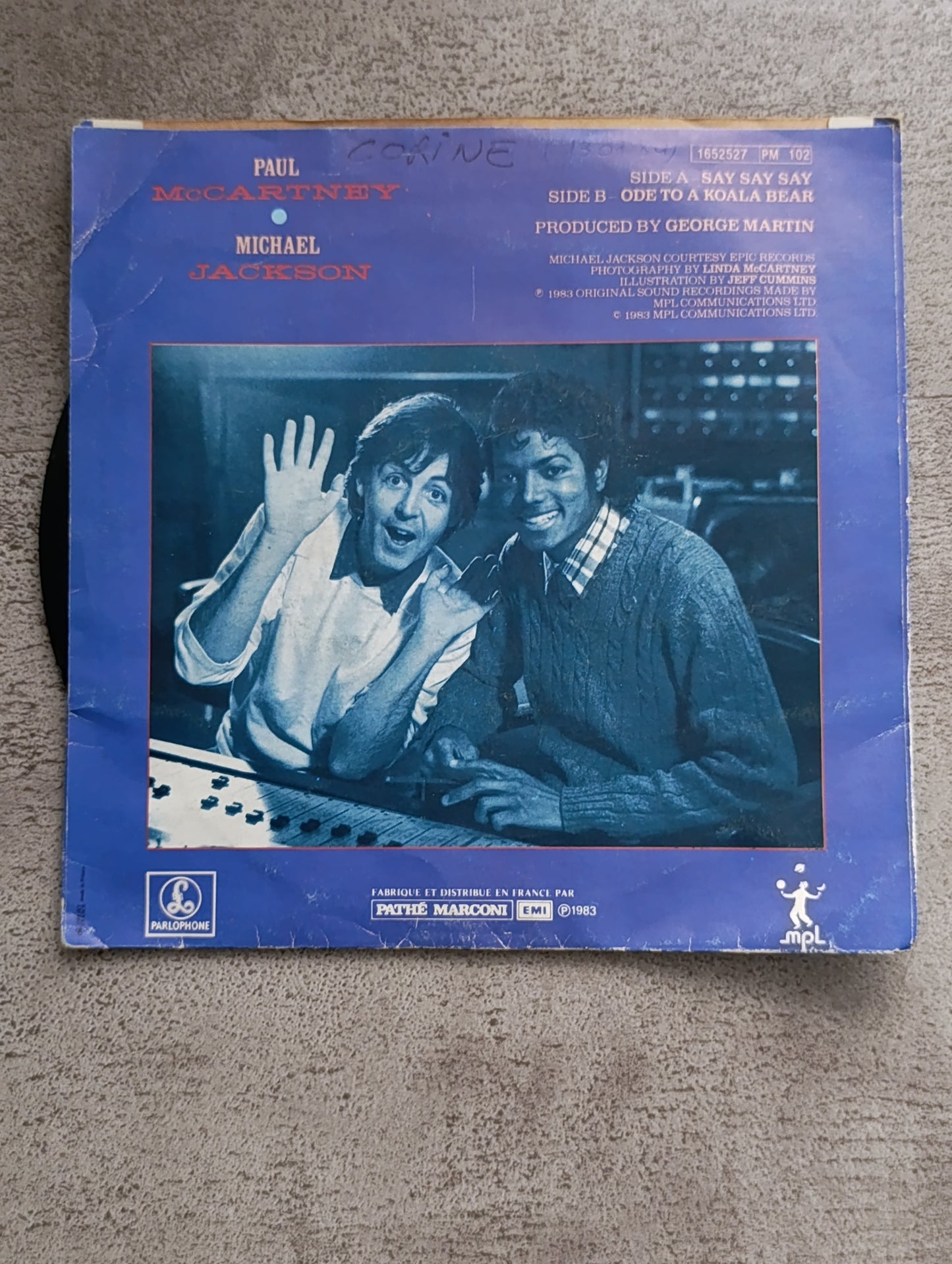 Vinyle 45T – Paul McCartney & Michael Jackson – Say Say Say (1983)