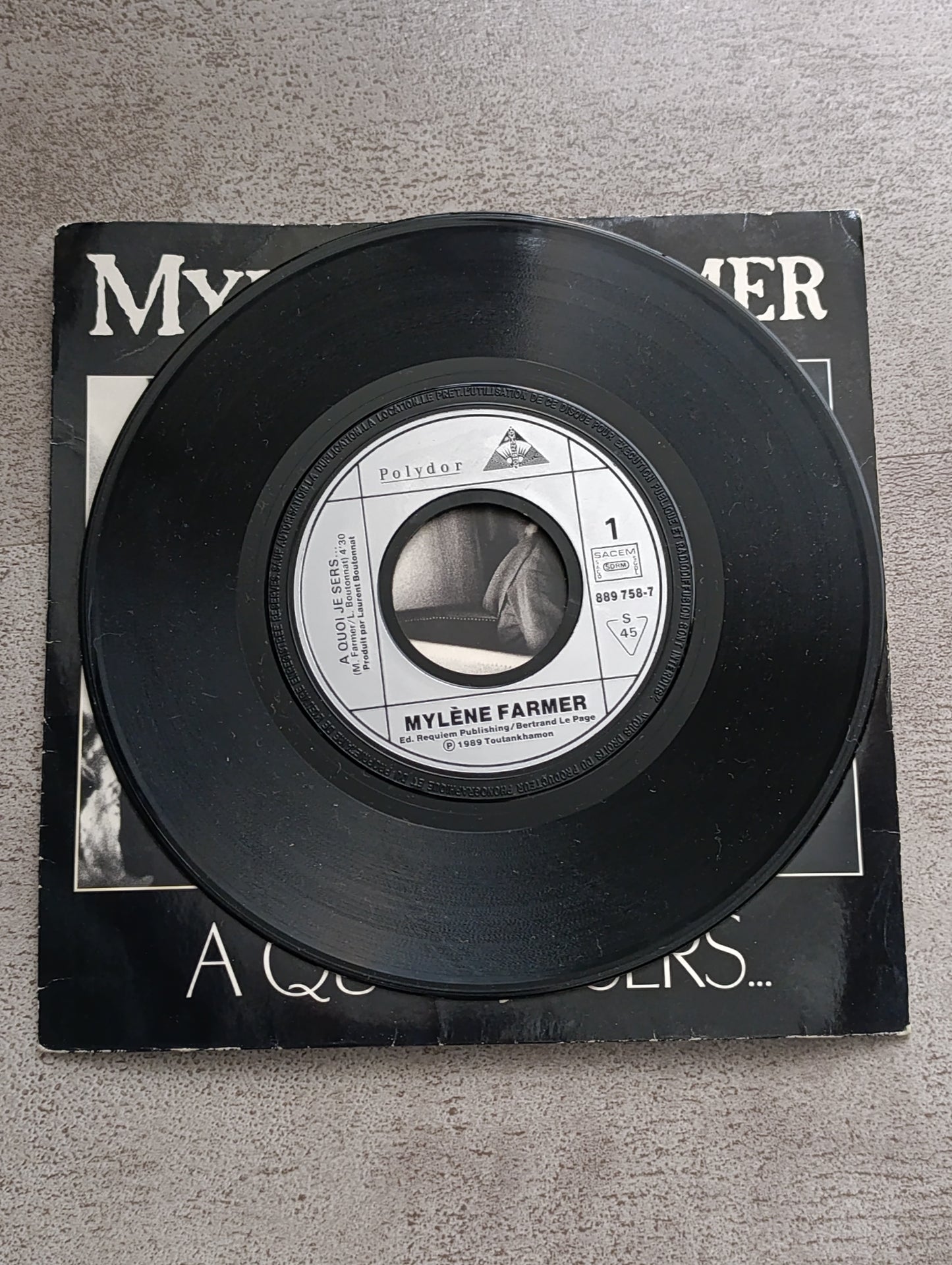 Vinyle 45T Mylène Farmer – À quoi je sers… (édition originale)