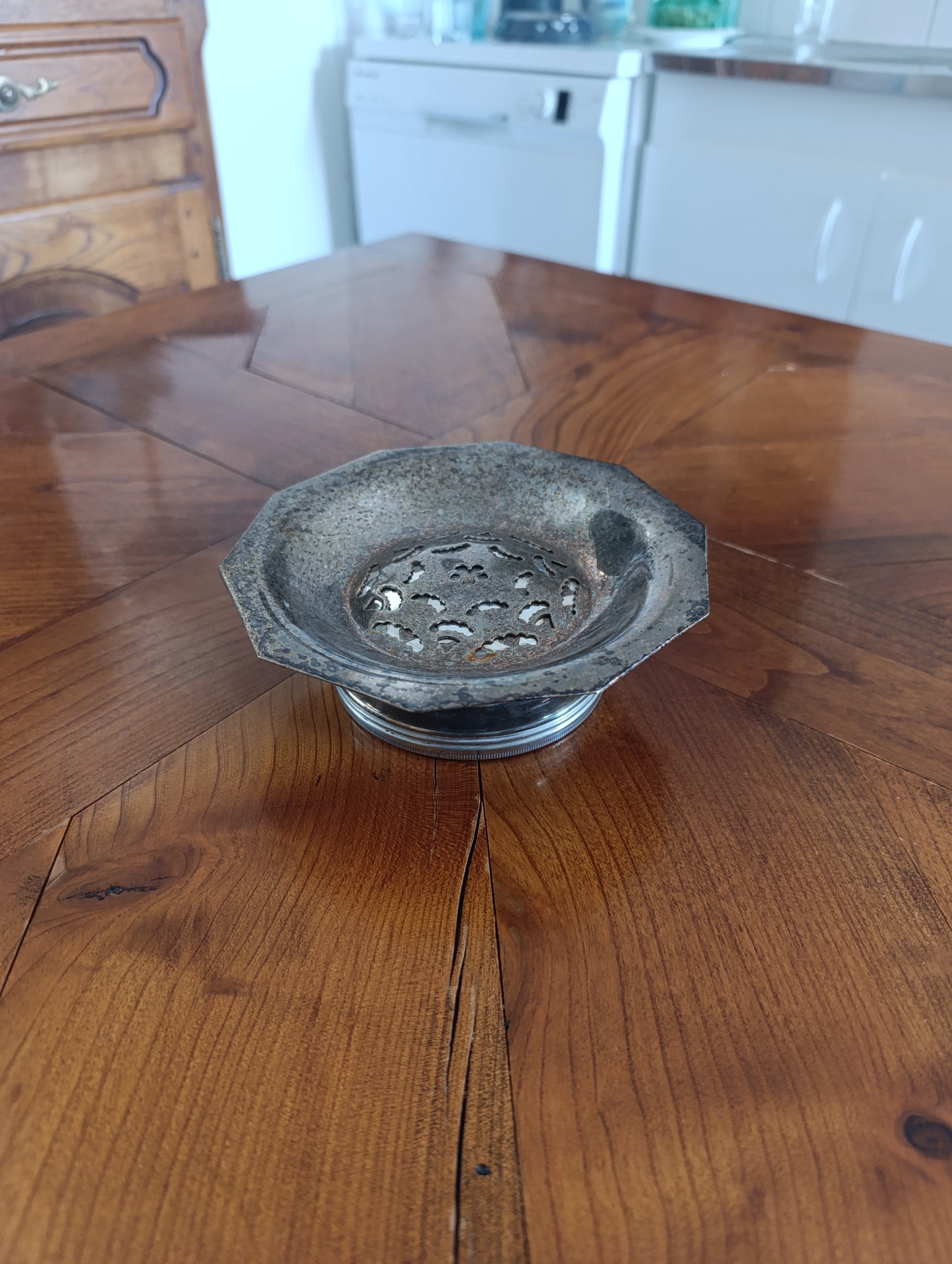 Beurrier à glace ancien Coquillor-Glace métal argenté Art Déco français
