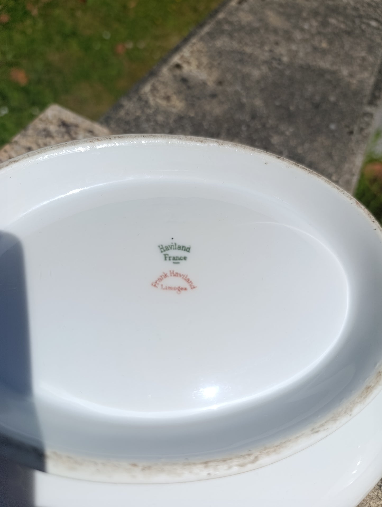 Soupière ancienne Haviland Limoges décor floral rose et doré – porcelaine française
