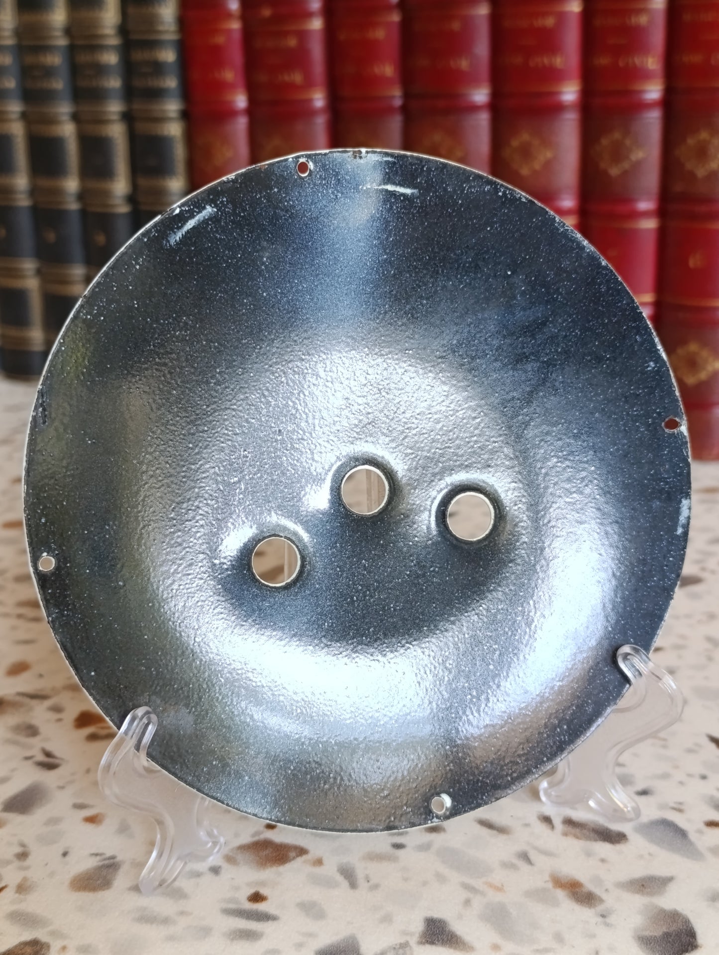 Cadran émaillé pour pendule ou horloge mécanique – Chiffres romains – Ø 14,7 cm