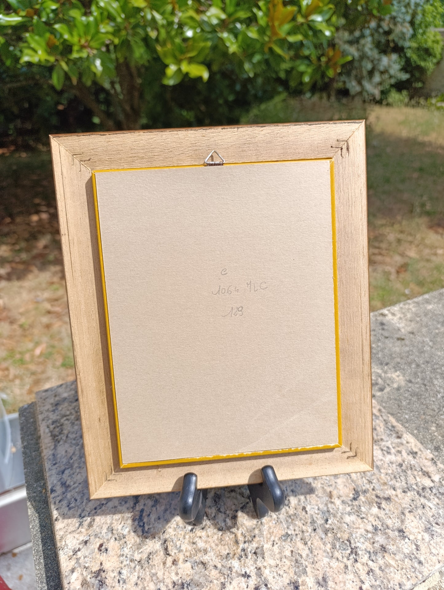 Reproduction J.H. Fragonard – L’Escarpolette – Petit cadre bois vintage
