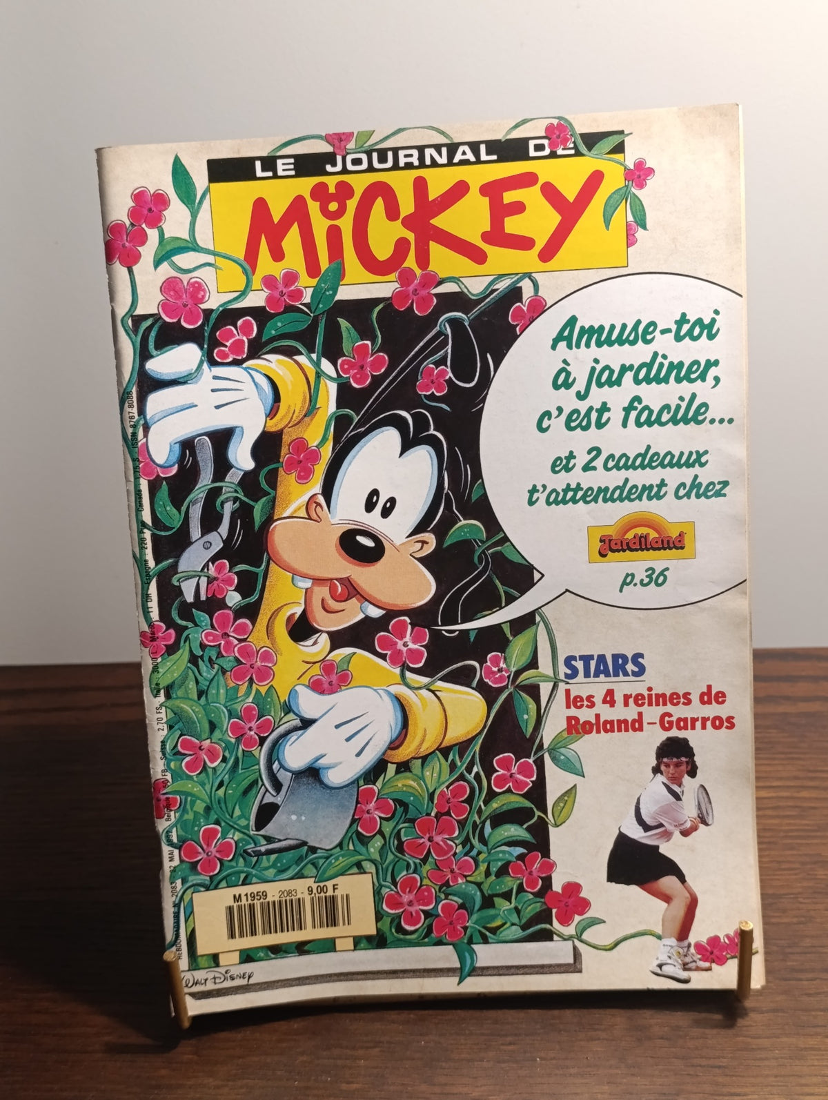 Le Journal de Mickey n°2083 – Dingo jardinier – Roland-Garros