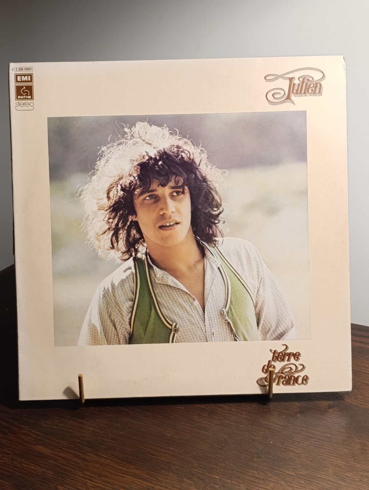 Julien Clerc – Terre de France – Vinyle 33 tours – pochette de l’exemplaire vendu
