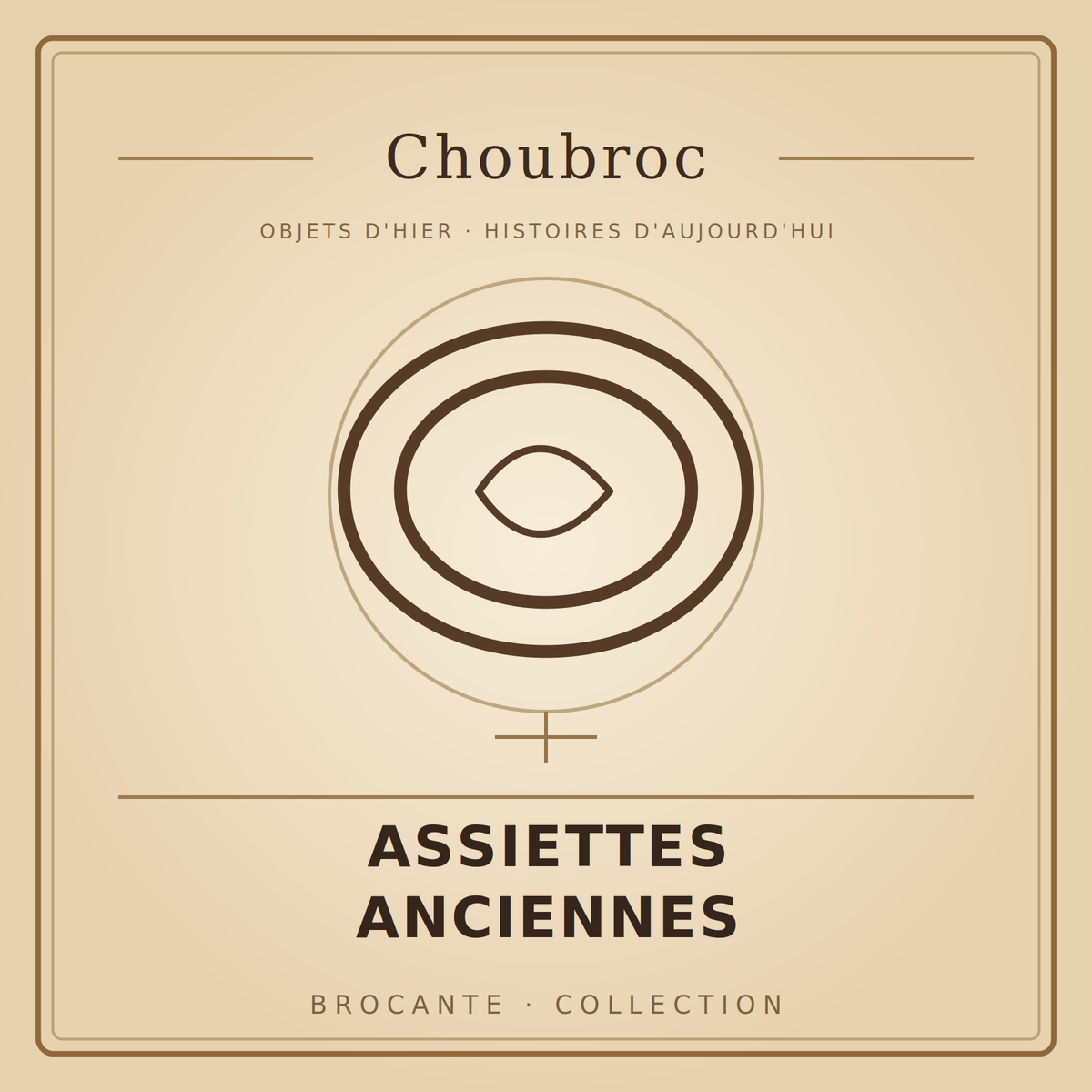 Assiettes anciennes — Choubroc