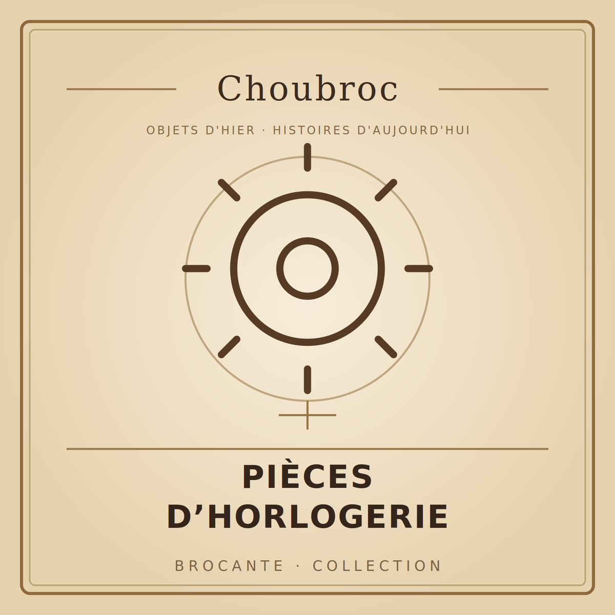 Pièces d’horlogerie anciennes — Choubroc