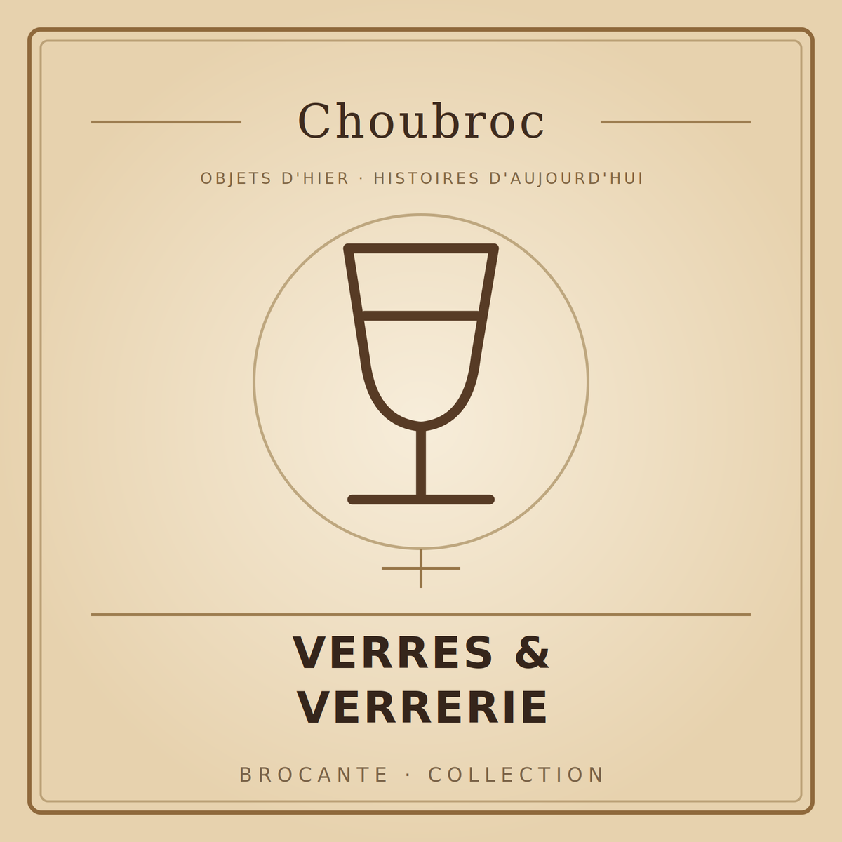 Verres & verrerie vintage — Choubroc