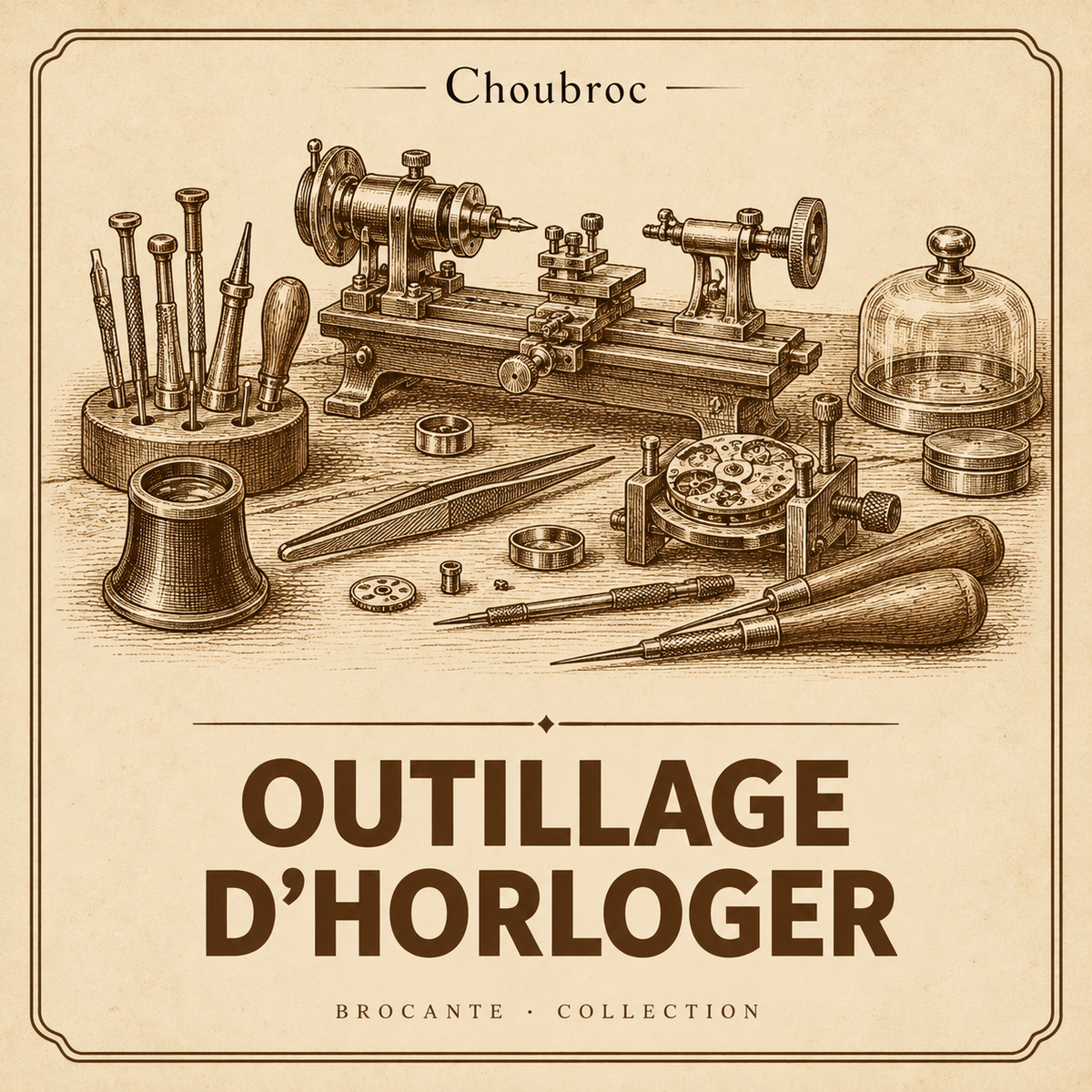 Outillage d’horloger ancien — Choubroc