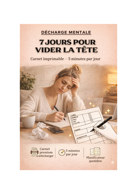 Décharge mentale – 7 jours pour vider la tête