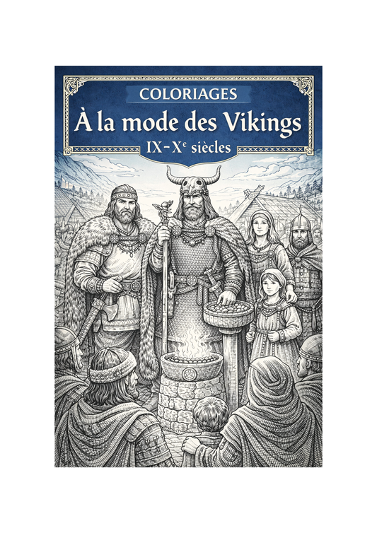 Coloriage Viking – Habits et scènes de vie (IXe–Xe siècle)