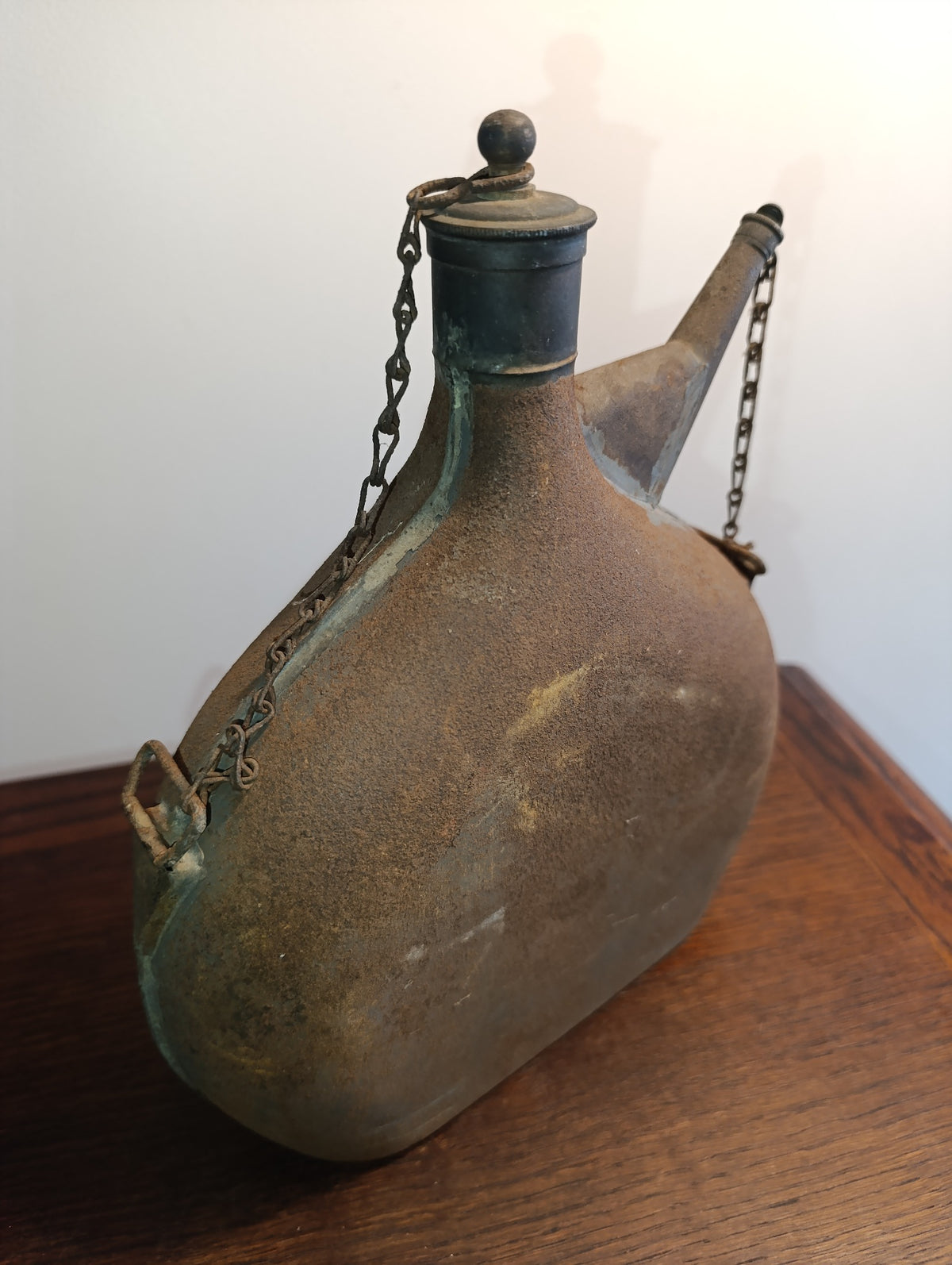 Gourde ancienne à deux goulots – attribution poilu 1914-1918