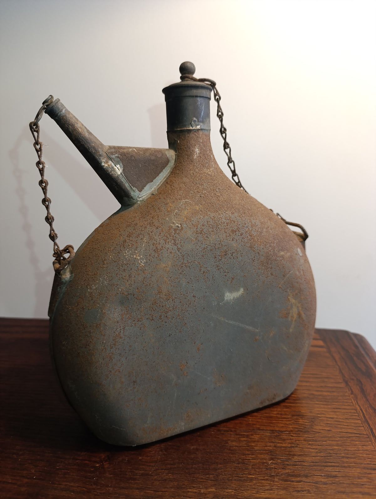 Gourde ancienne à deux goulots – attribution poilu 1914-1918