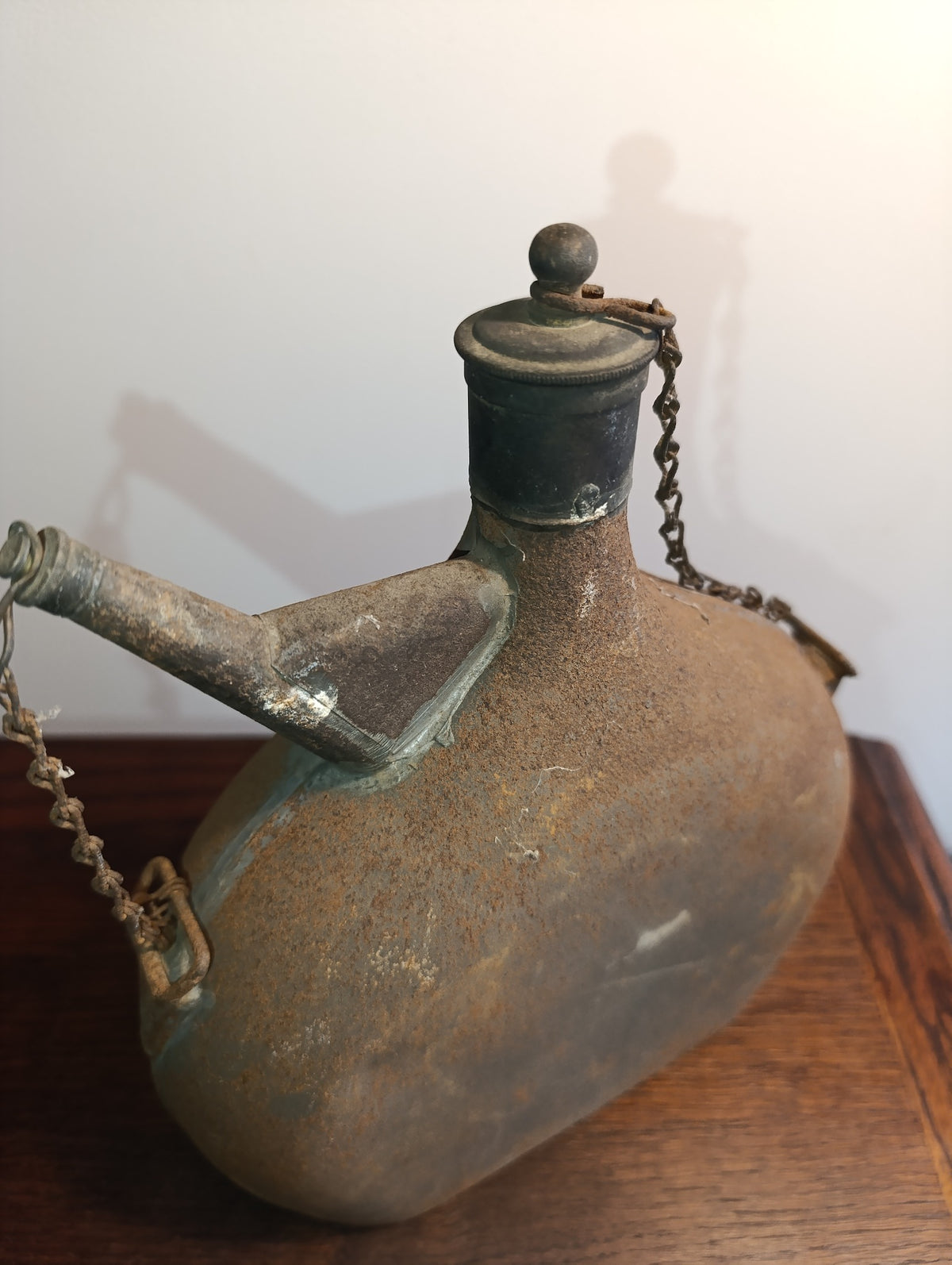 Gourde ancienne à deux goulots – attribution poilu 1914-1918