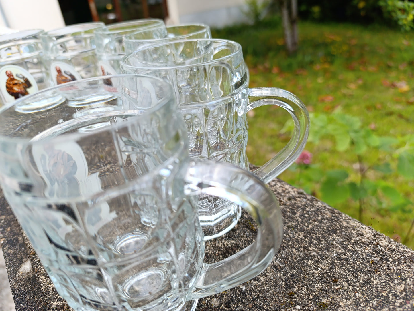 Lot de 6 verres Franziskaner Brau München – verres à bière épais