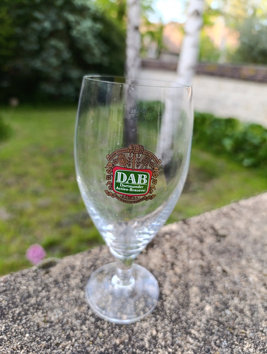 Lot de 12 verres à bière DAB Dortmund vintage 25 cl