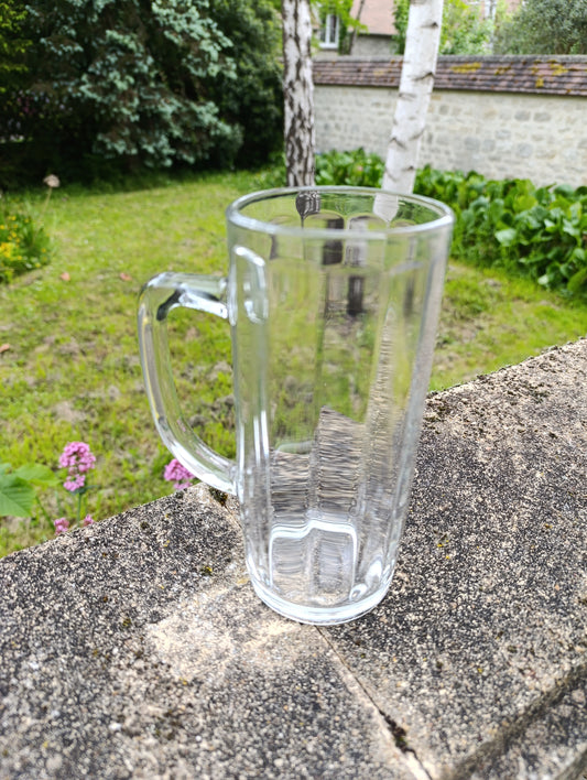 Lot de 6 chopes à bière en verre épais 63 cl – Luminarc Minden – neuves de stock