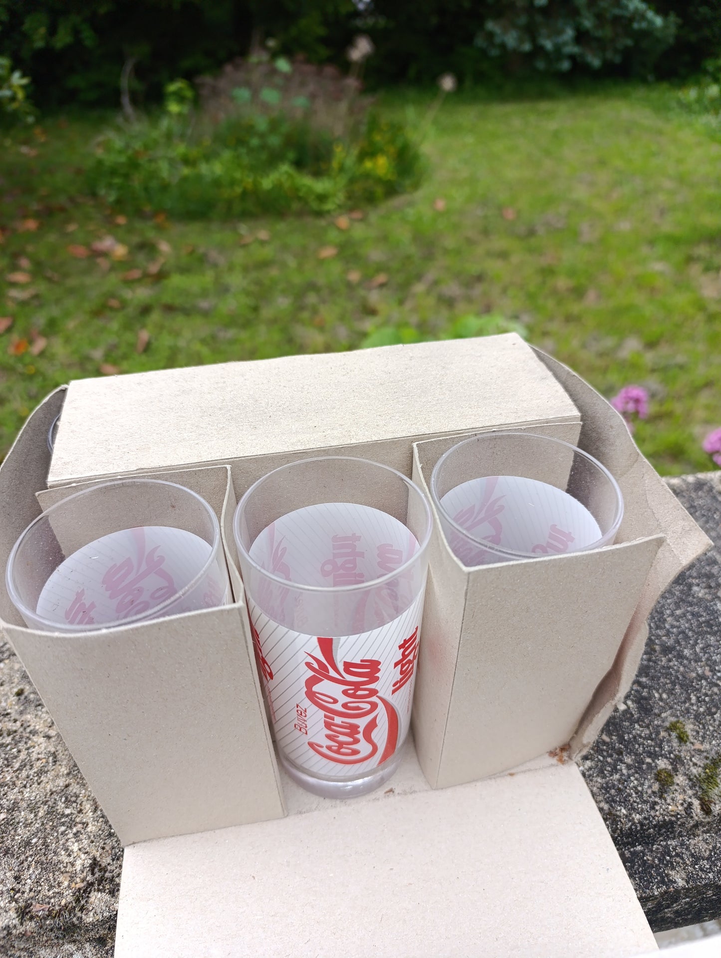 Lot de verres Coca-Cola Light – verres publicitaires vintage