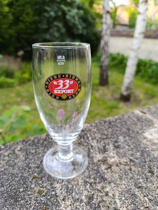 Lot de 6 verres à bière 33 Export 25 cl – neufs en carton d’origine