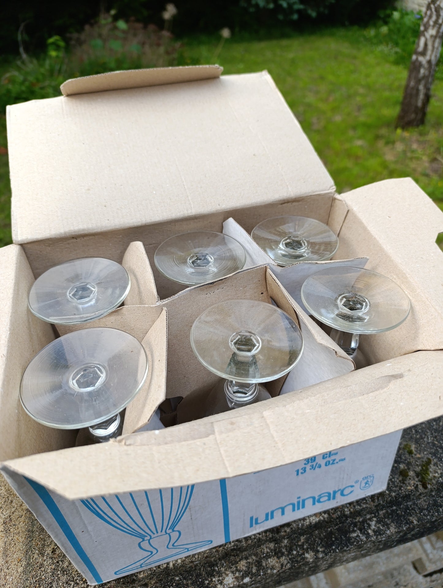 Verres à bière 33 Export vintage sur pied 39 cl lot de 6 avec boîte