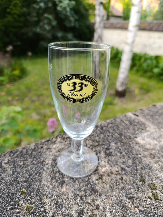 Verres à bière 33 Export vintage sur pied 39 cl lot de 6 avec boîte