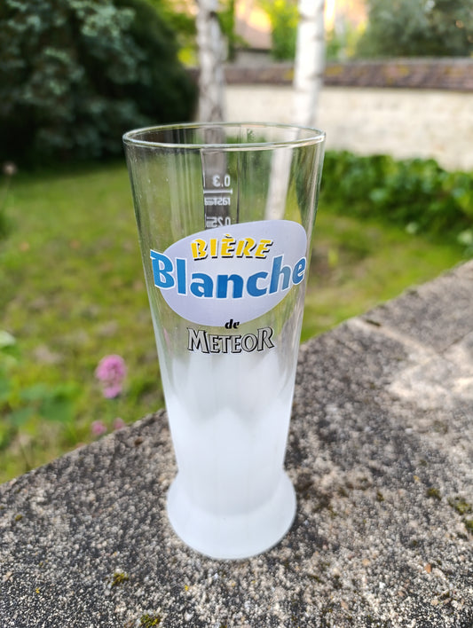 Verres à bière Meteor Blanche givrés – lot de 6