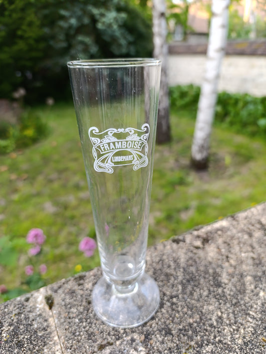Verres à bière Lindemans Framboise sur pied lot de 6